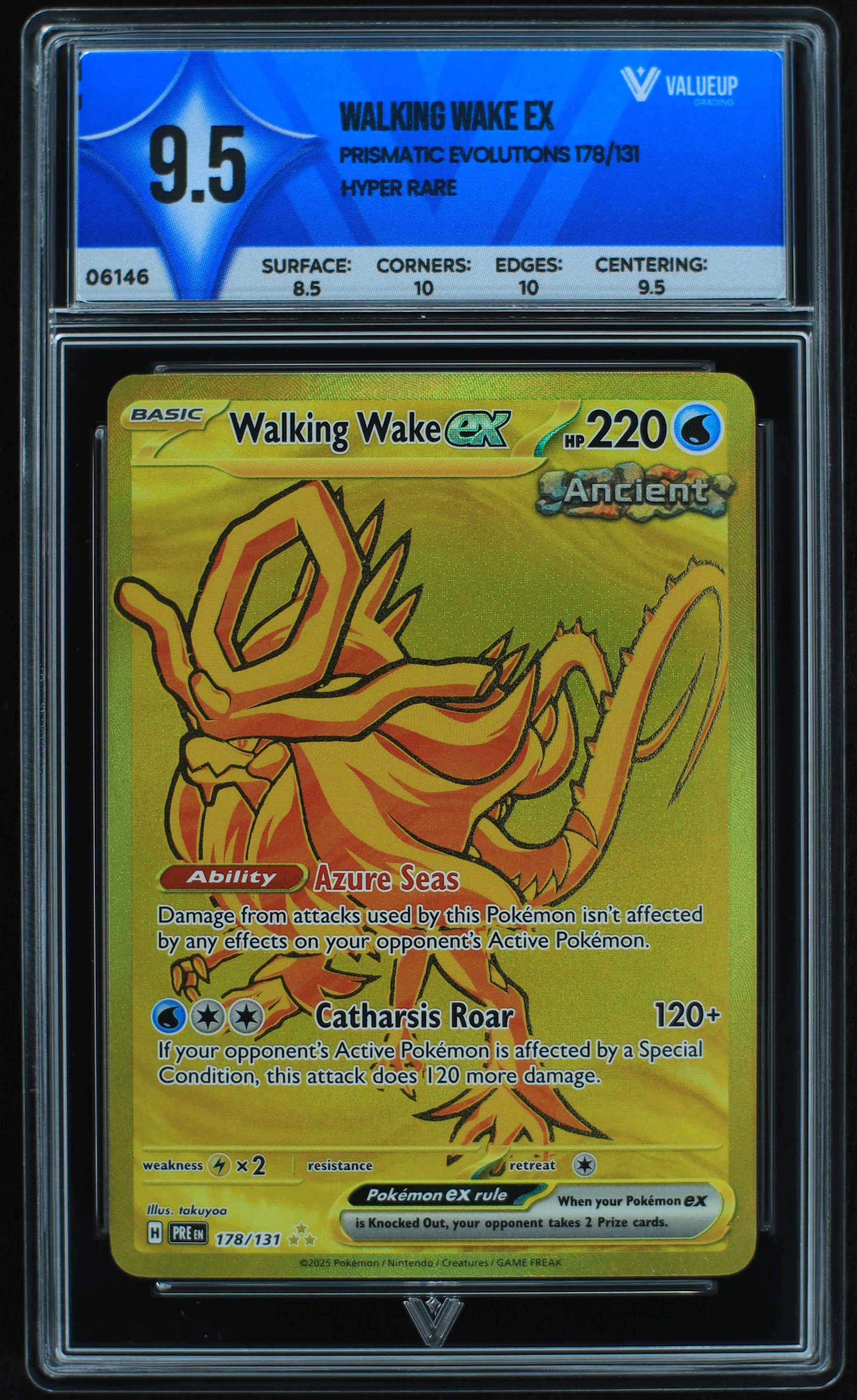 06146 WALKING WAKE EX Grading Card