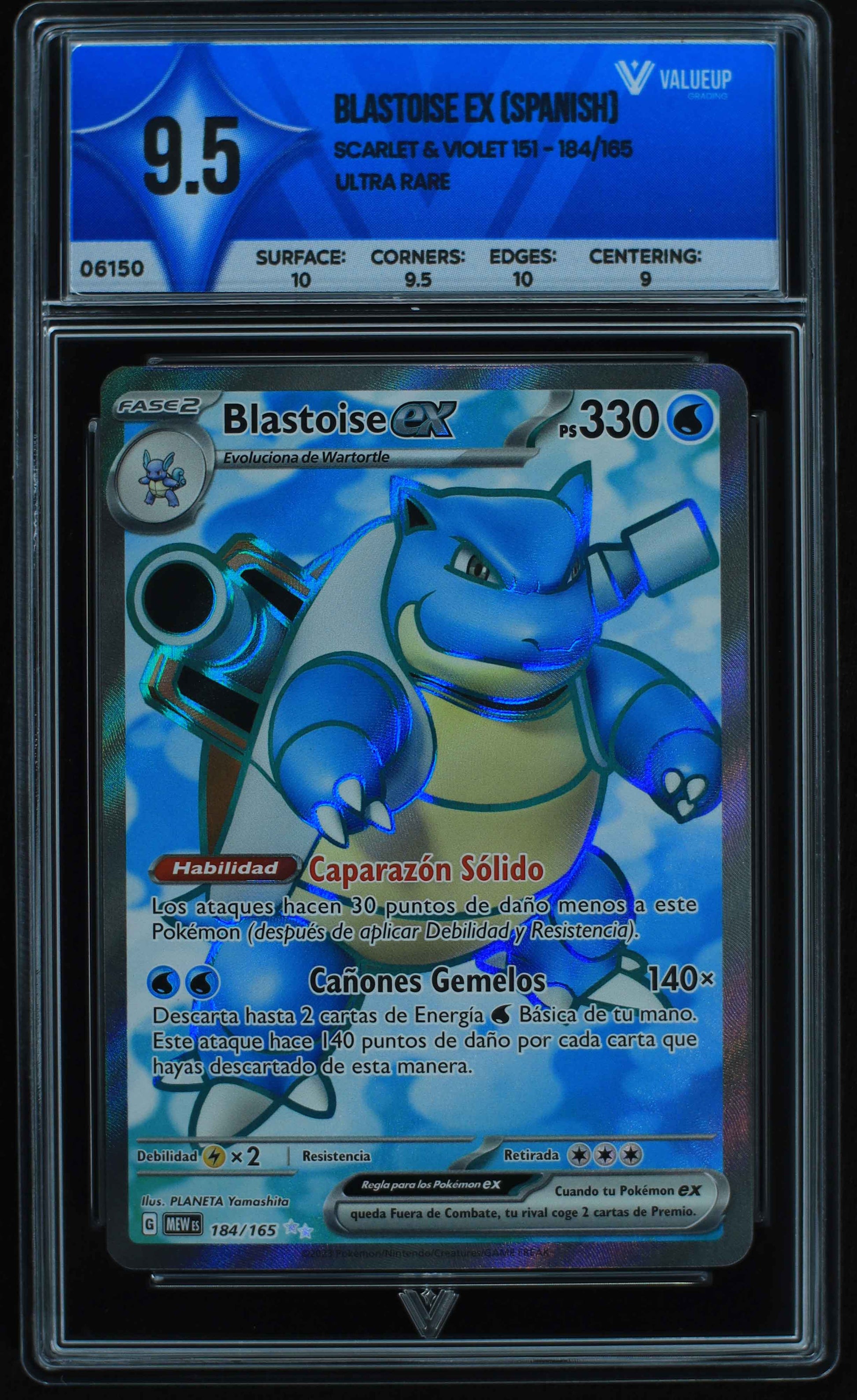 06150 BLASTOISE EX (SPANISH) Grading Card