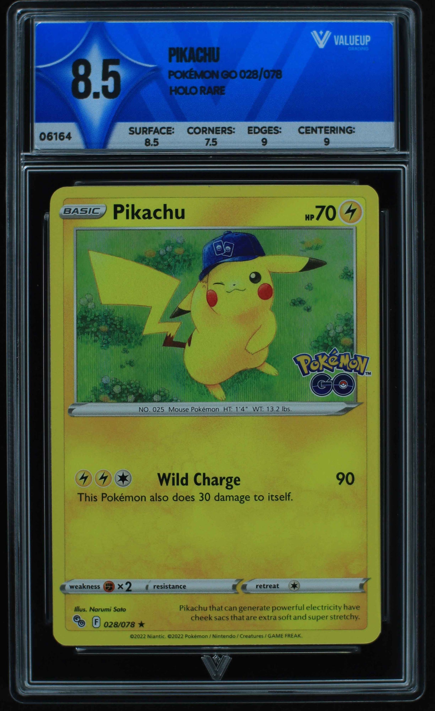 06164 PIKACHU Grading Card