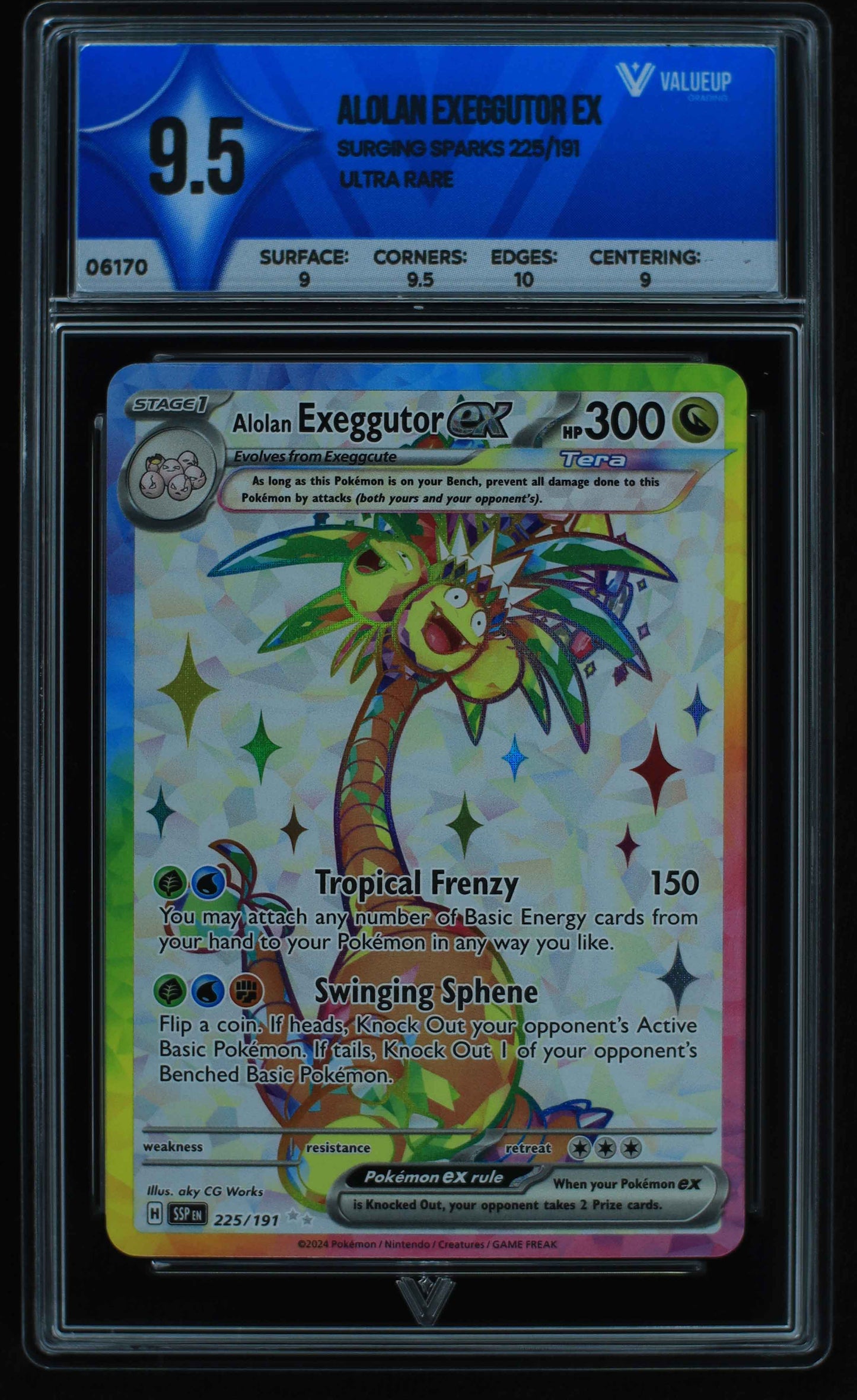 06170 ALOLAN EXEGGUTOR EX Grading Card