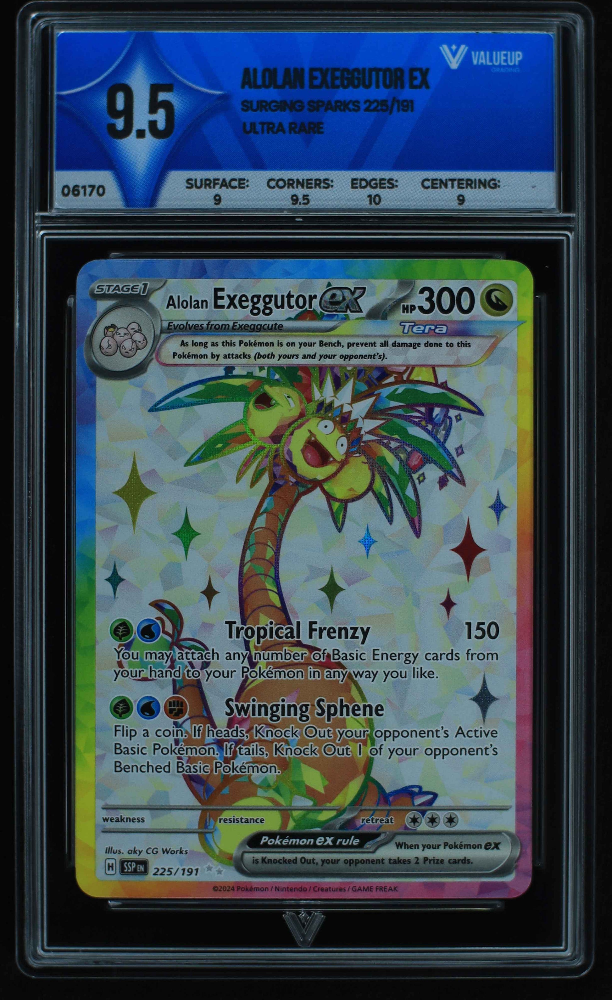 06170 ALOLAN EXEGGUTOR EX Grading Card