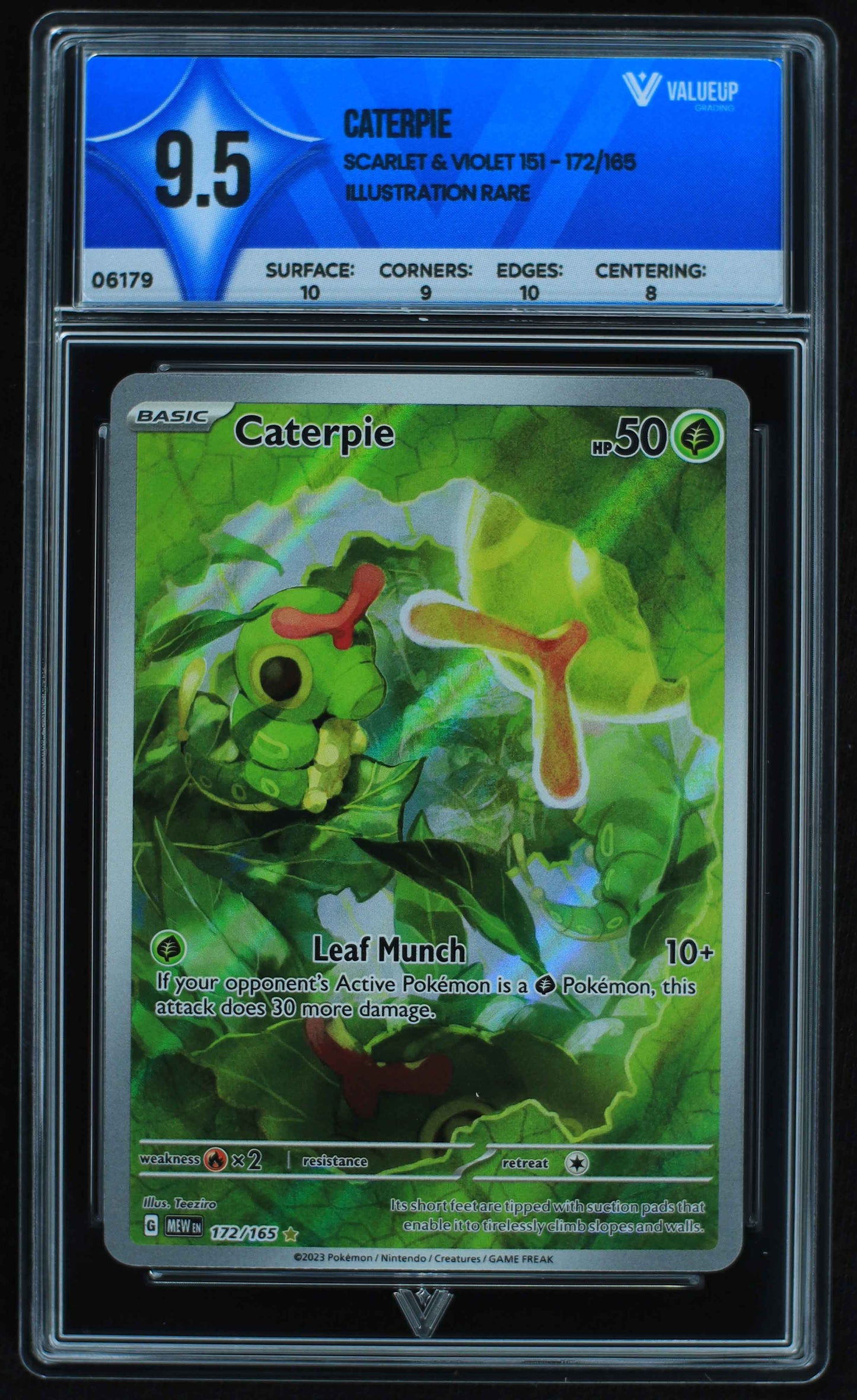 06179 CATERPIE Grading Card