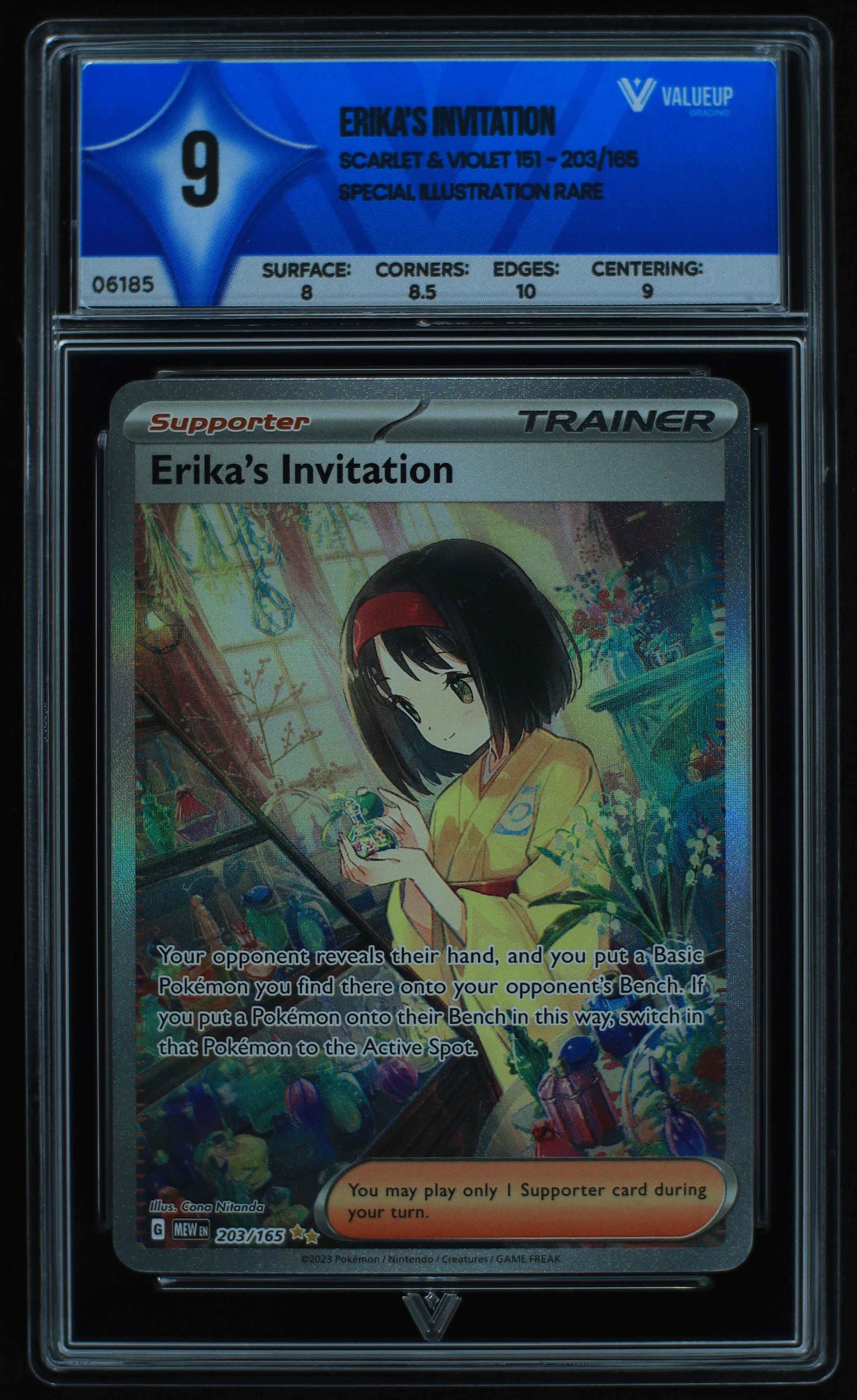 06185 ERIKA'S INVITATION Grading Card