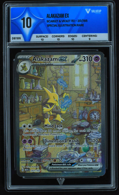 06186 ALAKAZAM EX Grading Card
