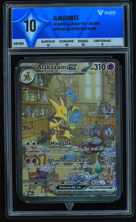 06186 ALAKAZAM EX Grading Card