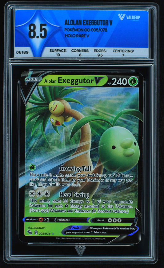 06189 ALOLAN EXEGGUTOR V Grading Card