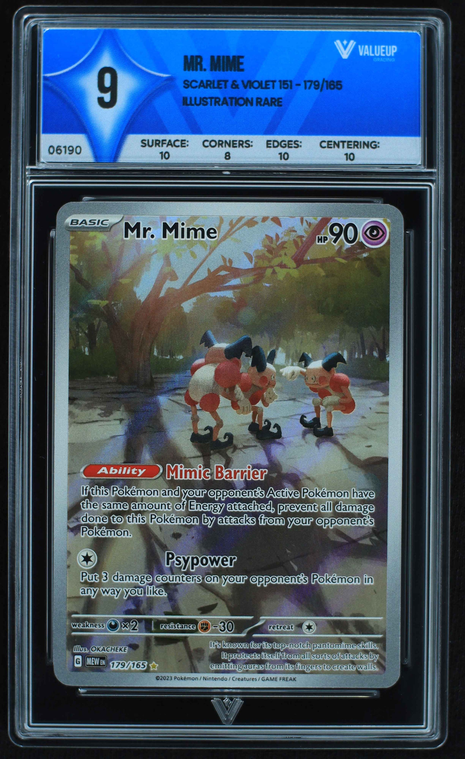 06190 MR. MIME Grading Card