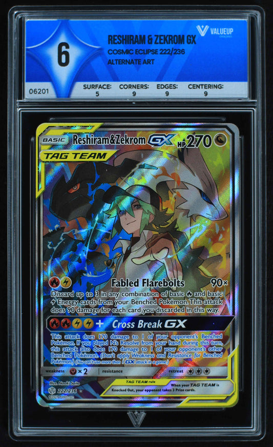 06201 RESHIRAM & ZEKROM GX - ValueUp