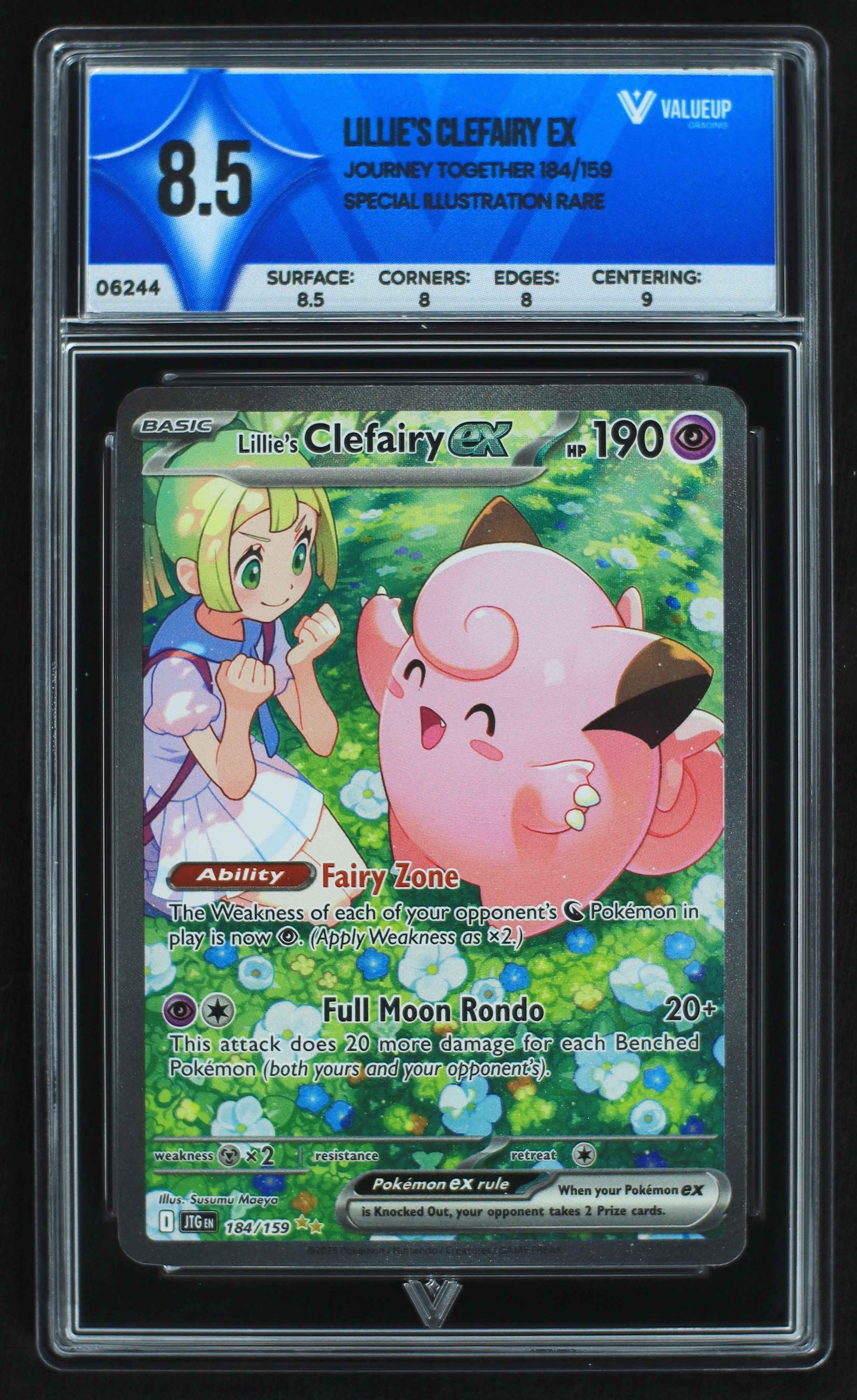06244 LILLIE'S CLEFAIRY EX Grading Card