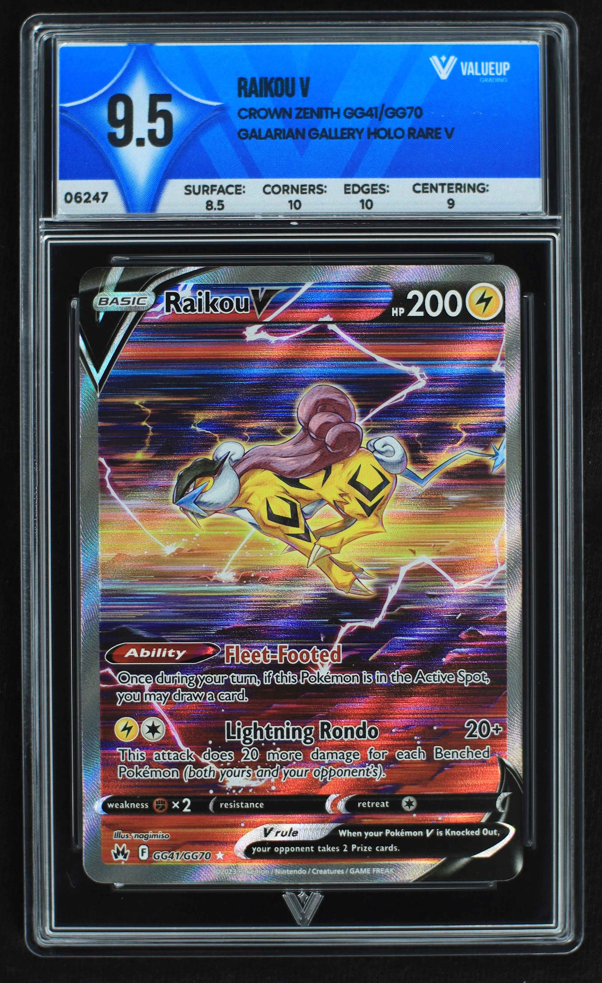 06247 RAIKOU V Grading Card