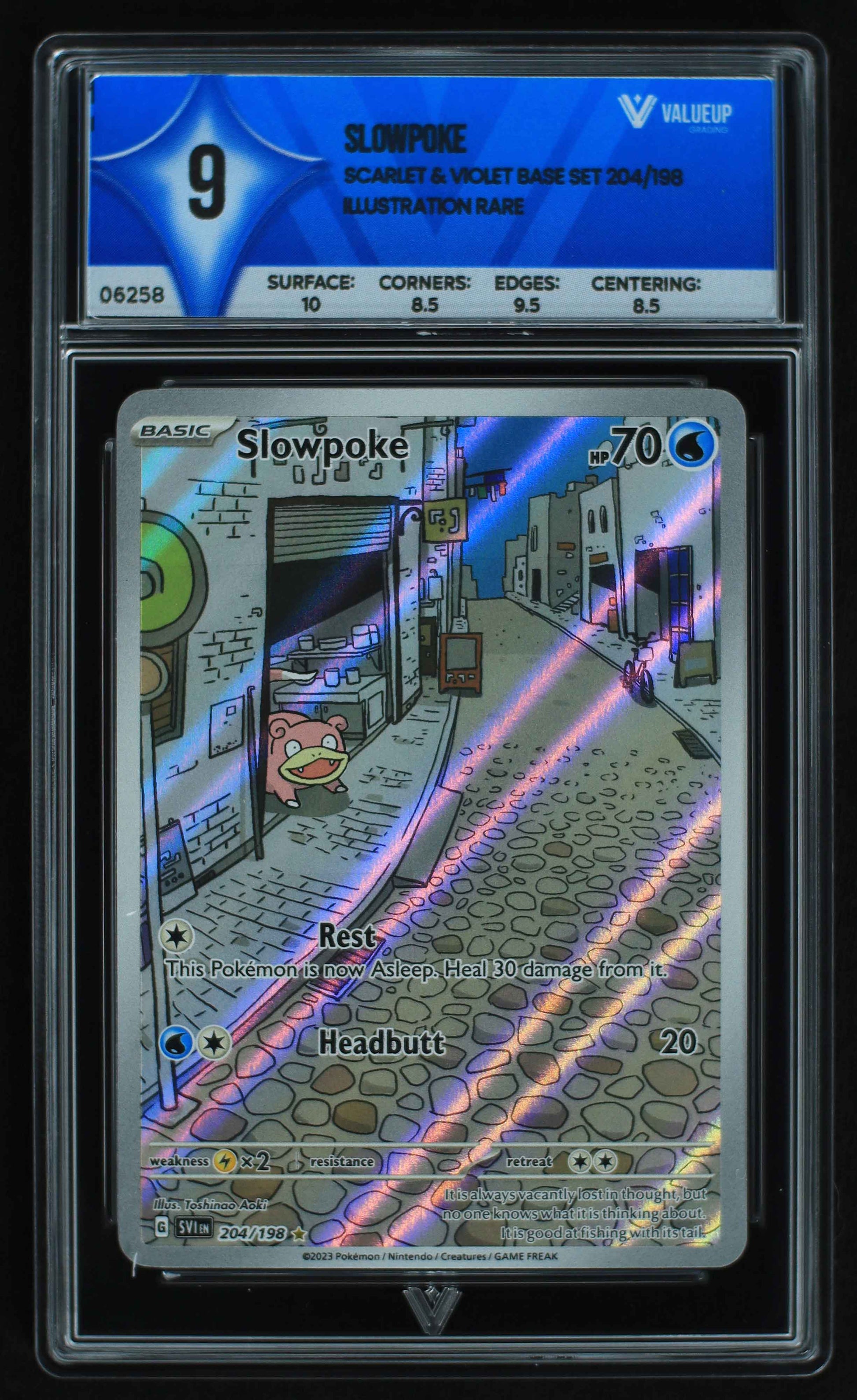 06258 SLOWPOKE Grading Card