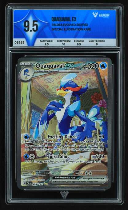 06263 QUAQUAVAL EX Grading Card