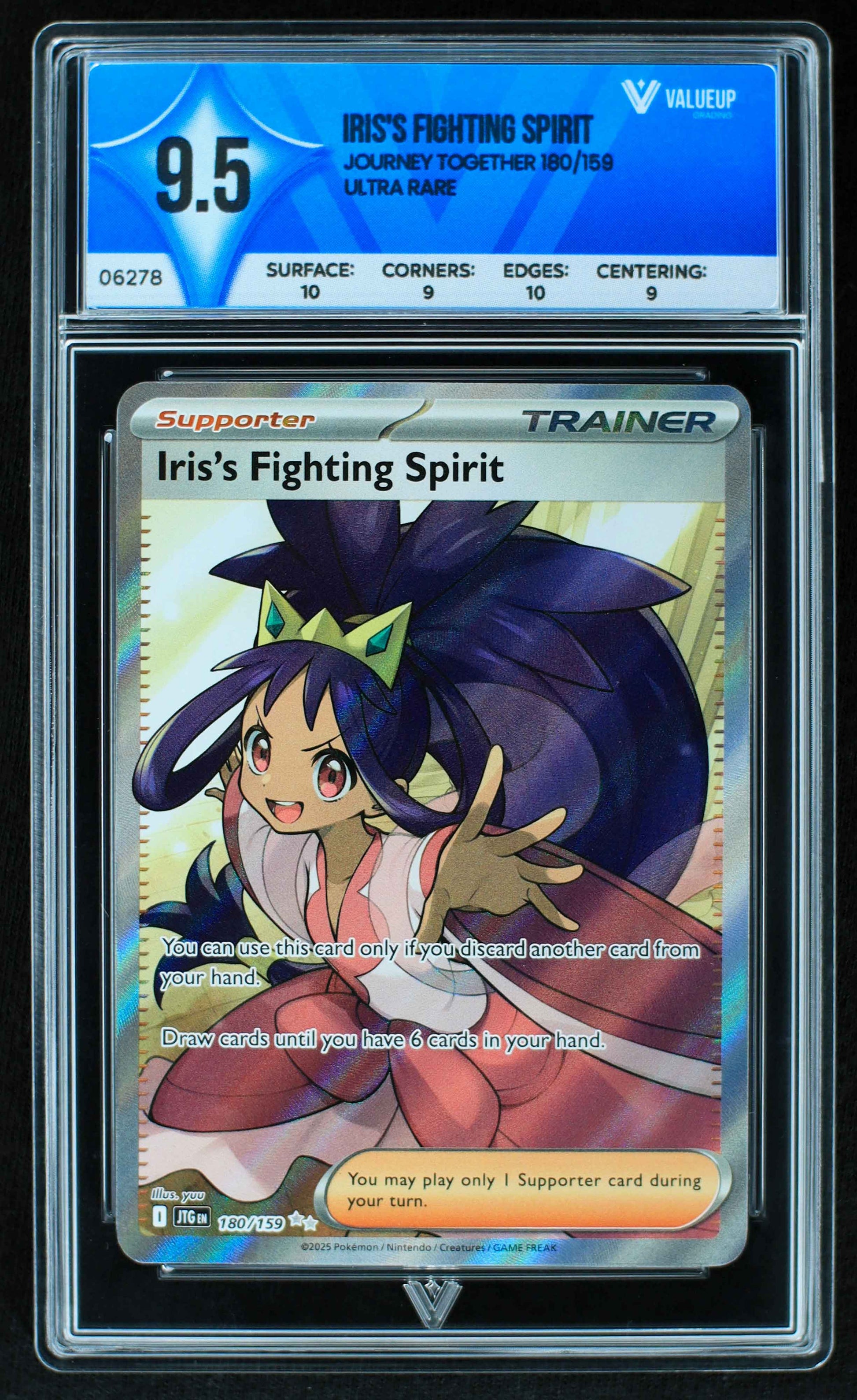 06278 IRIS'S FIGHTING SPIRIT Grading Card