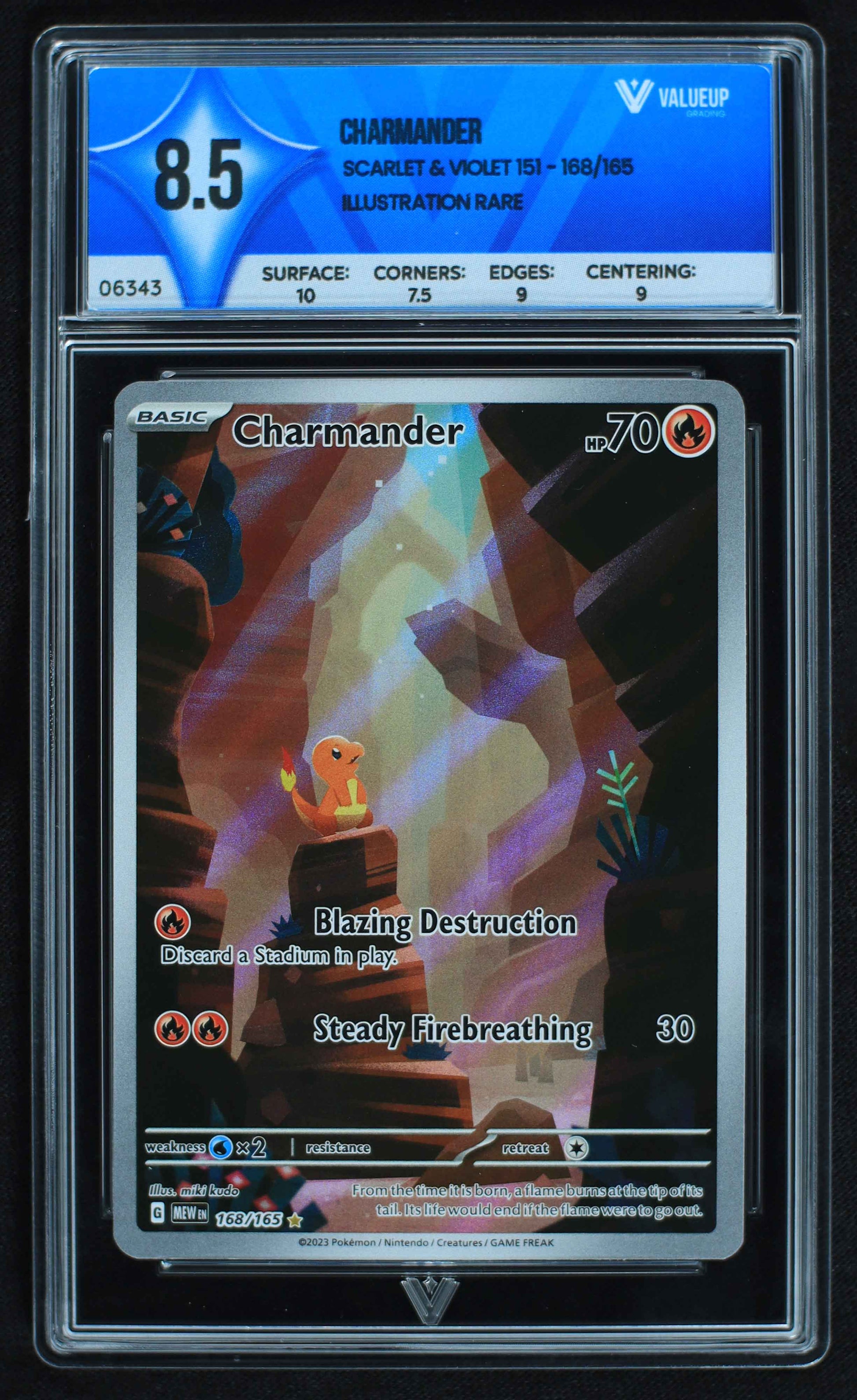 06343 CHARMANDER Grading Card