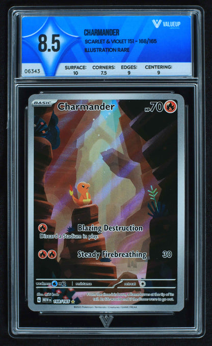 06343 CHARMANDER Grading Card