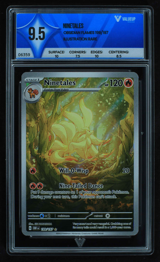 06359 NINETALES Grading Card