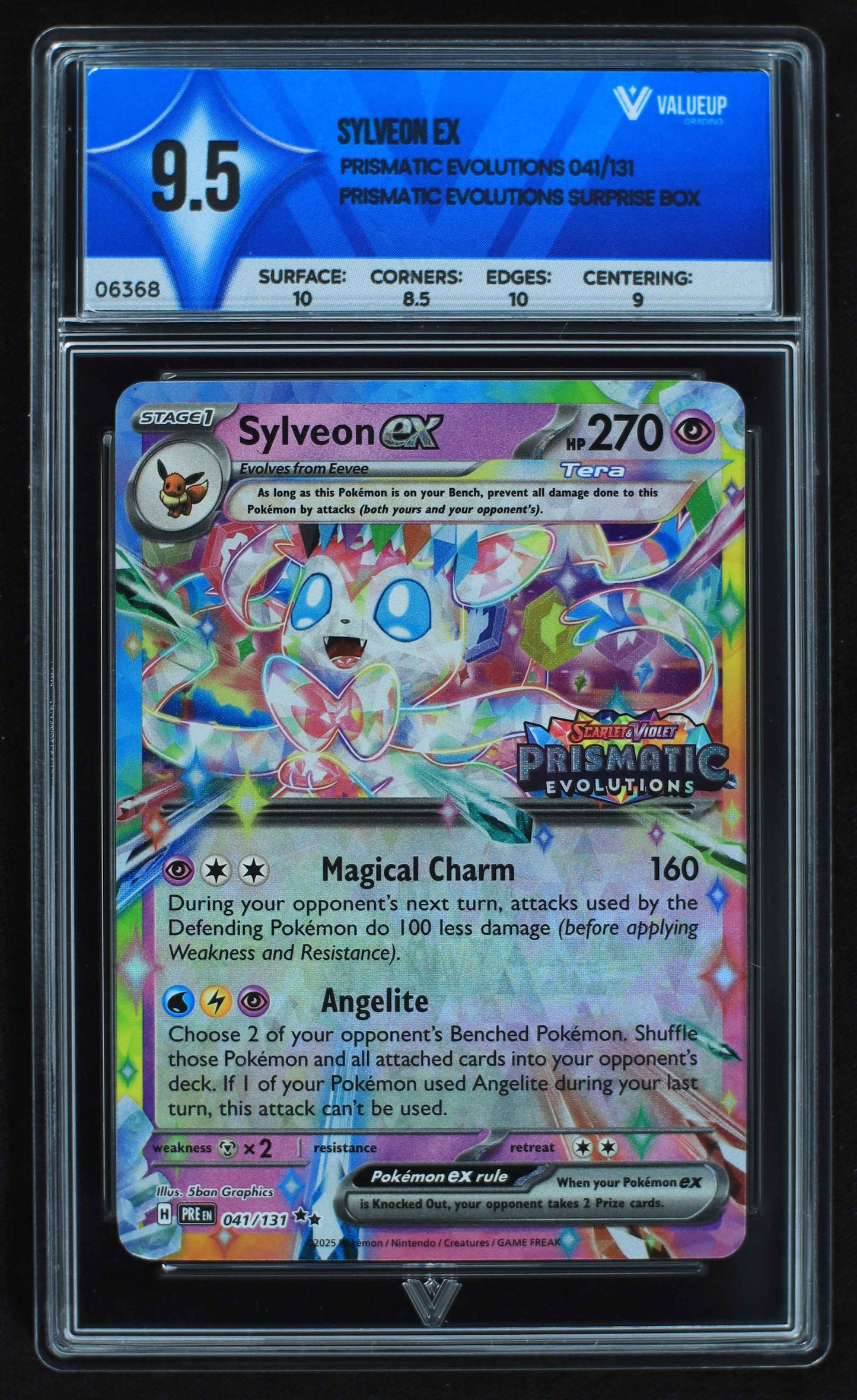06368 SYLVEON EX Grading Card