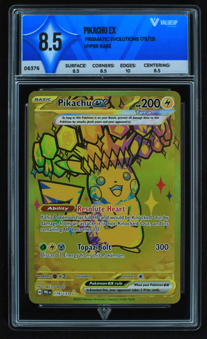 06376 PIKACHU EX Grading Card
