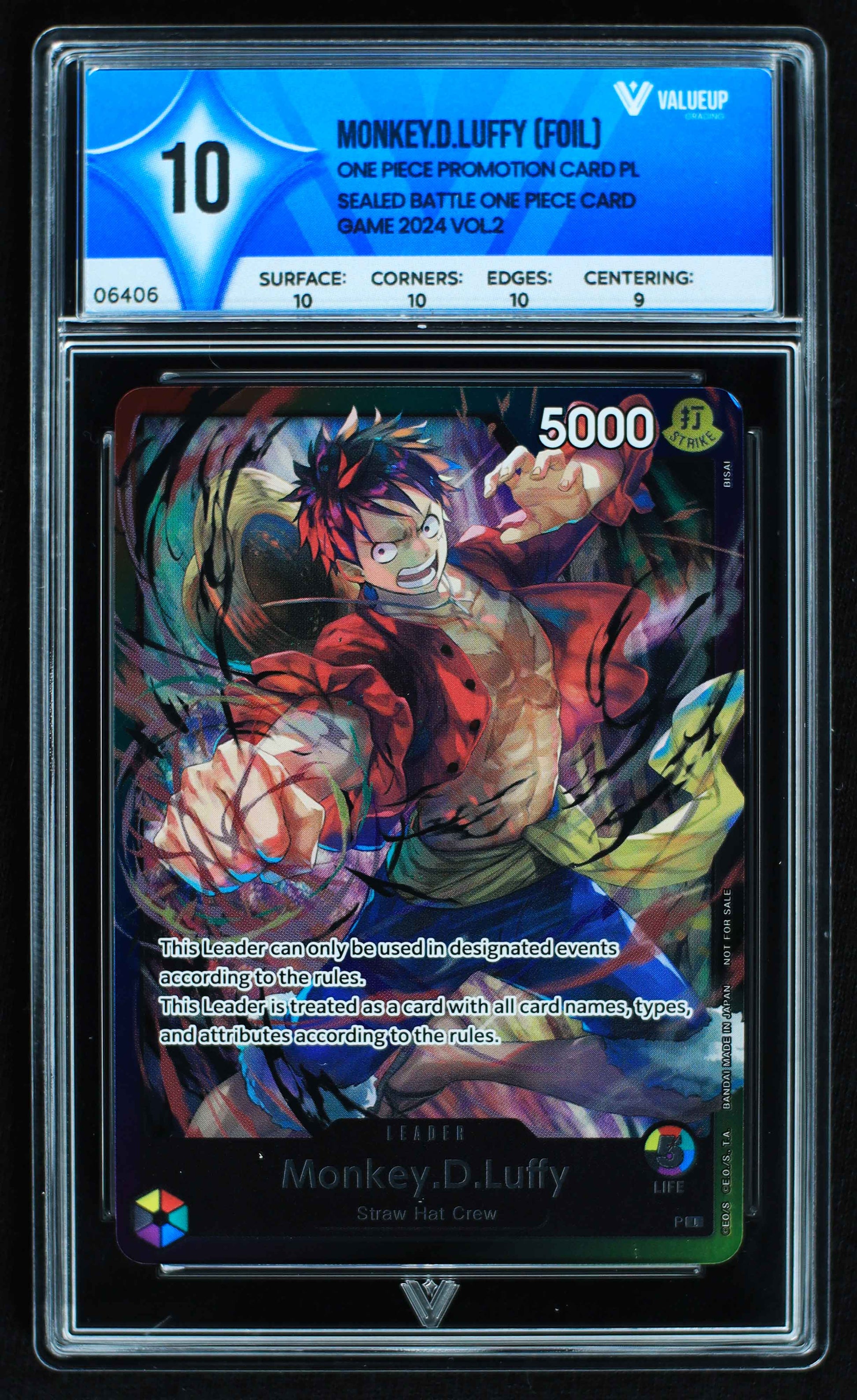 06406 MONKEY.D.LUFFY (FOIL) Grading Card