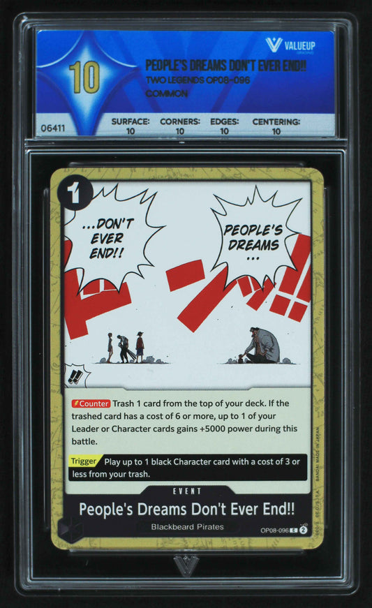 06411 PEOPLE'S DREAMS DON'T EVER END!! Grading Card
