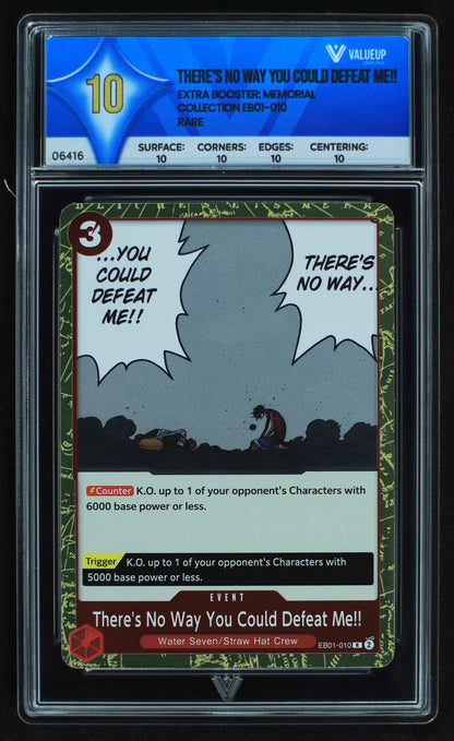 06416 THERE'S NO WAY YOU COULD DEFEAT ME!! Grading Card