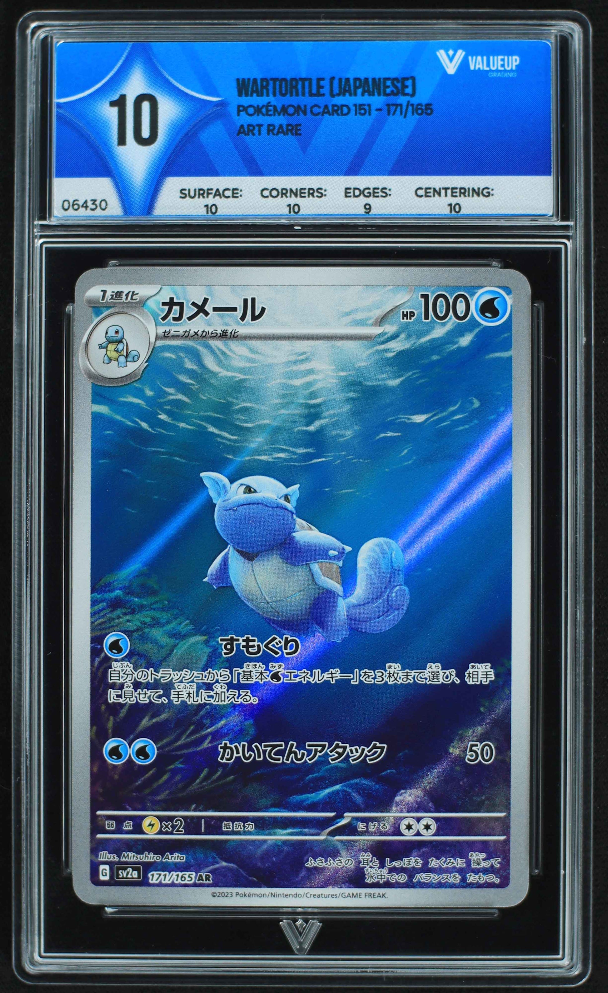 06430 WARTORTLE (JAPANESE) Grading Card