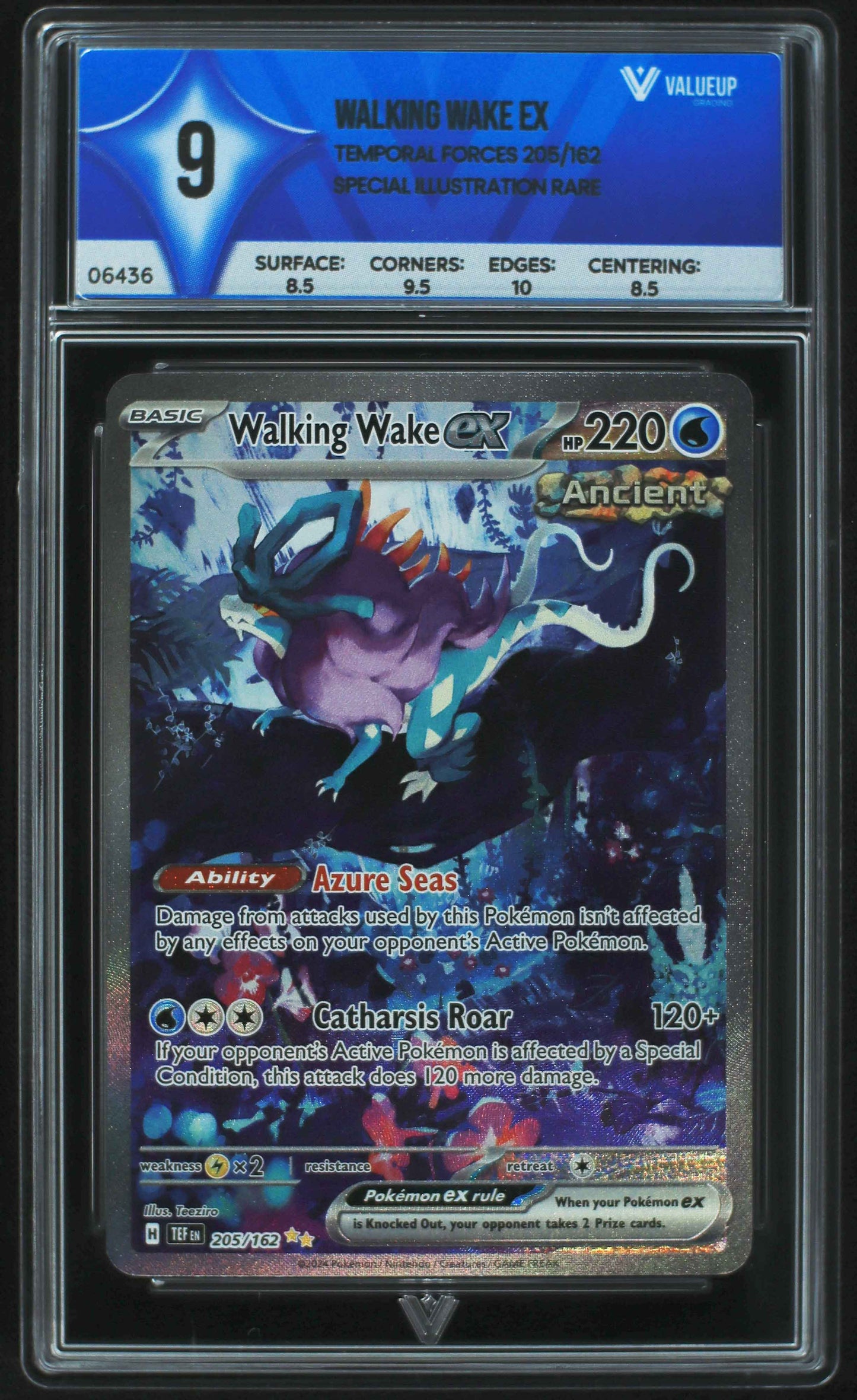 06436 WALKING WAKE EX Grading Card