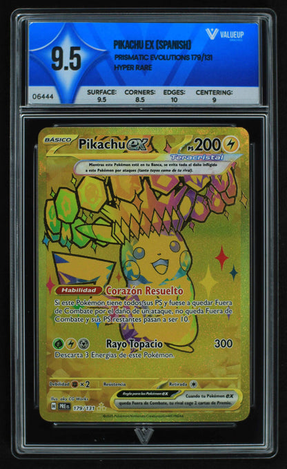 06444 PIKACHU EX (SPANISH) Grading Card