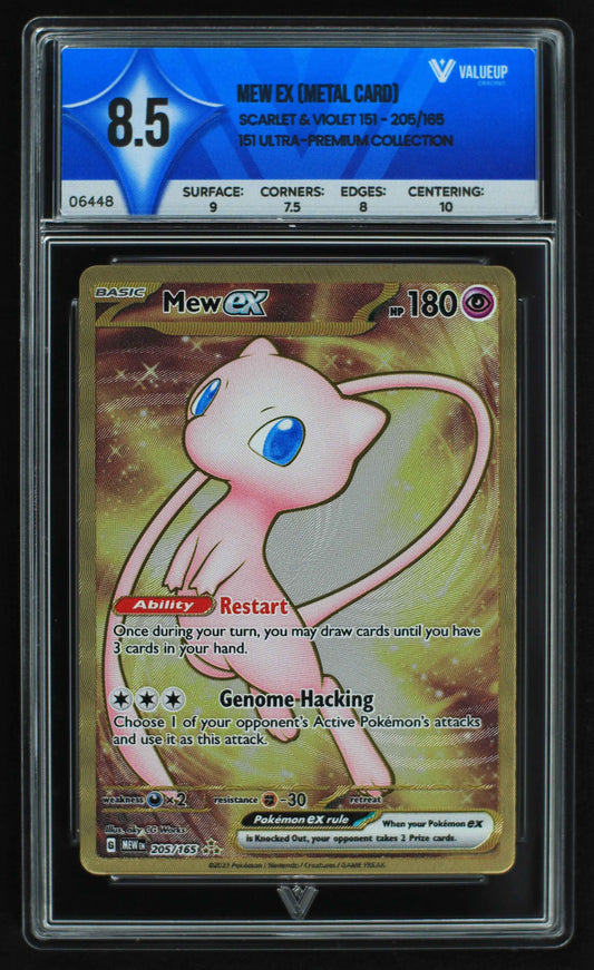 06448 MEW EX (METAL CARD) Grading Card