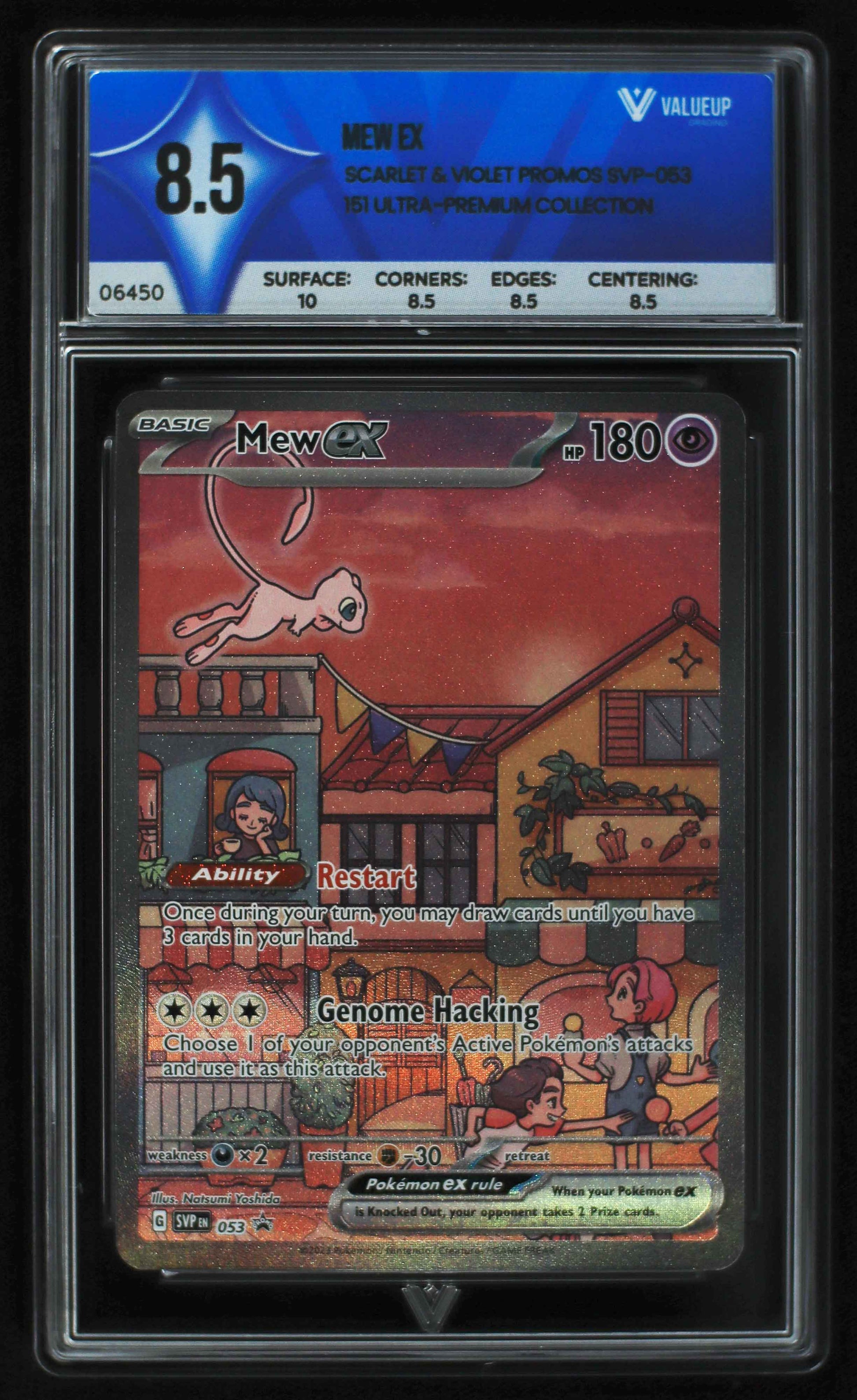 06450 MEW EX Grading Card