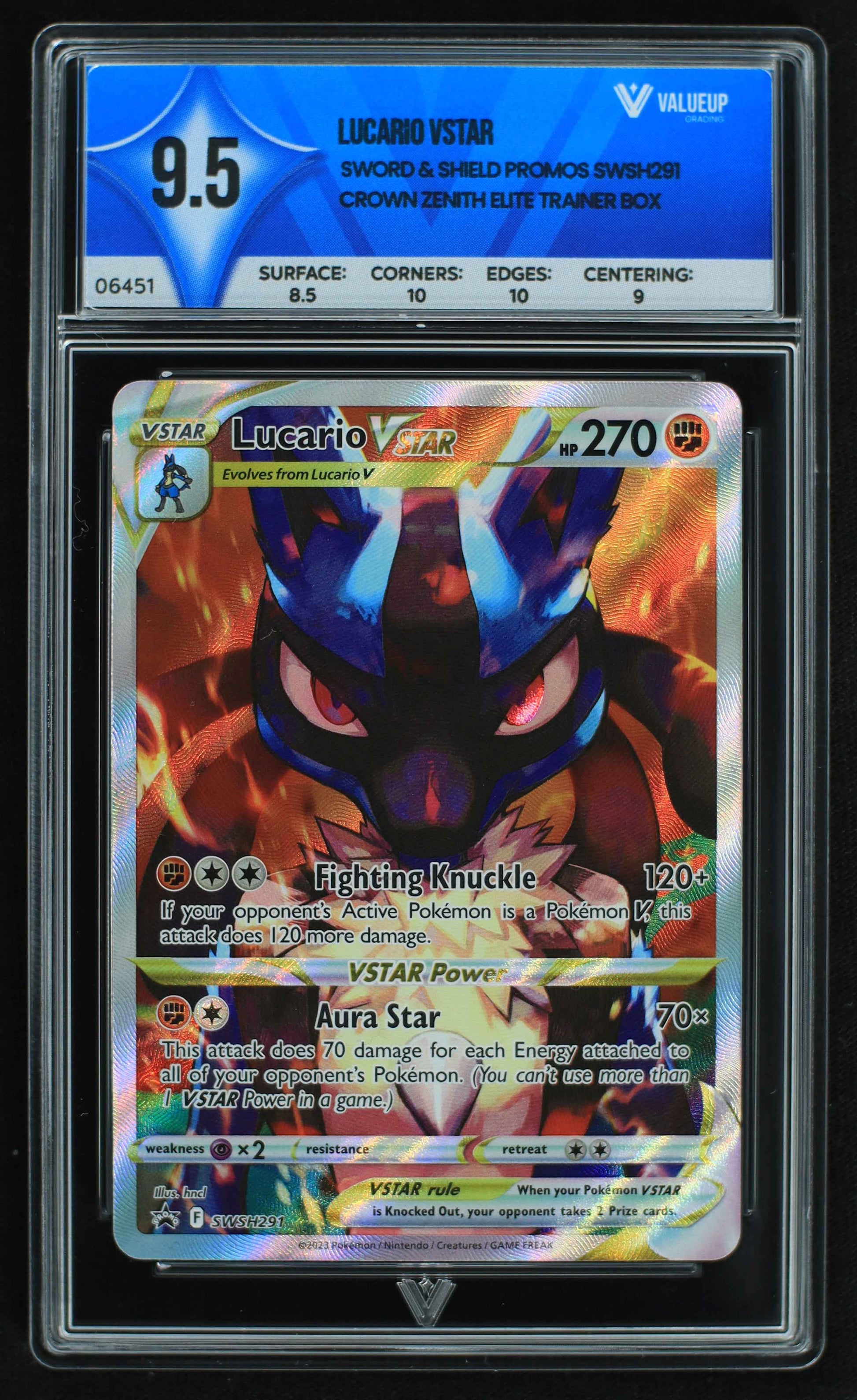 06451 LUCARIO VSTAR Grading Card