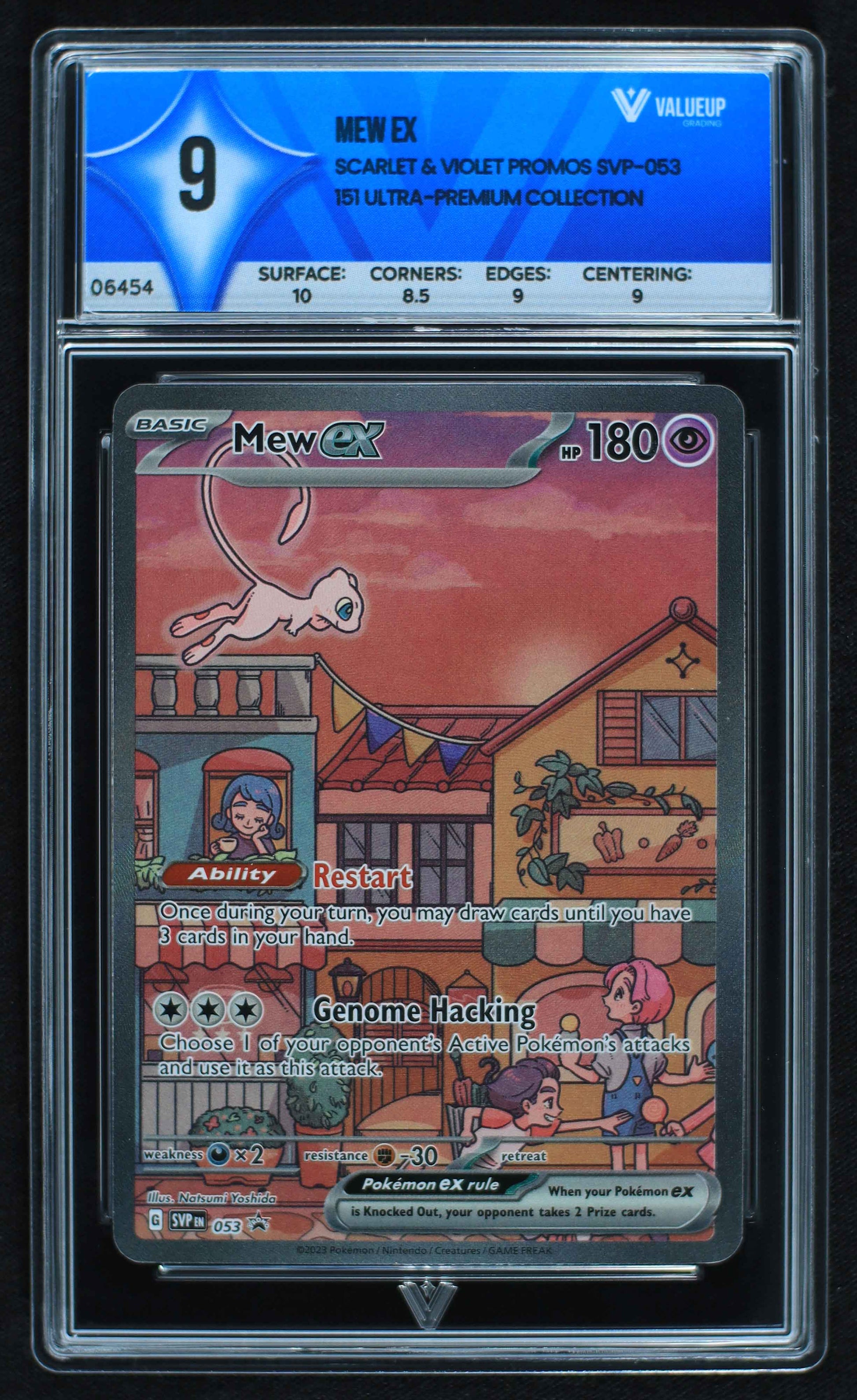 06454 MEW EX Grading Card