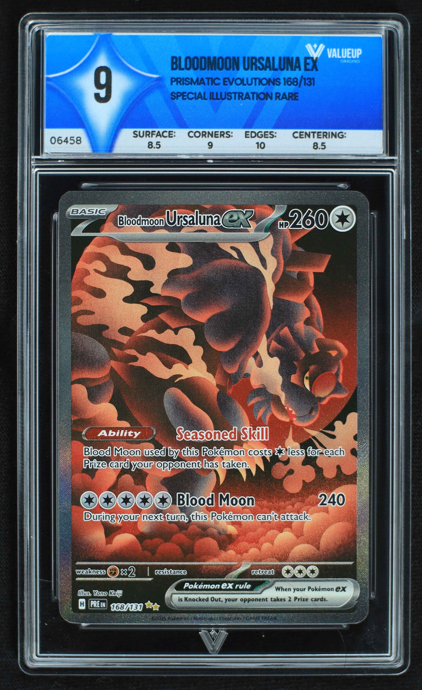 06458 BLOODMOON URSALUNA EX Grading Card