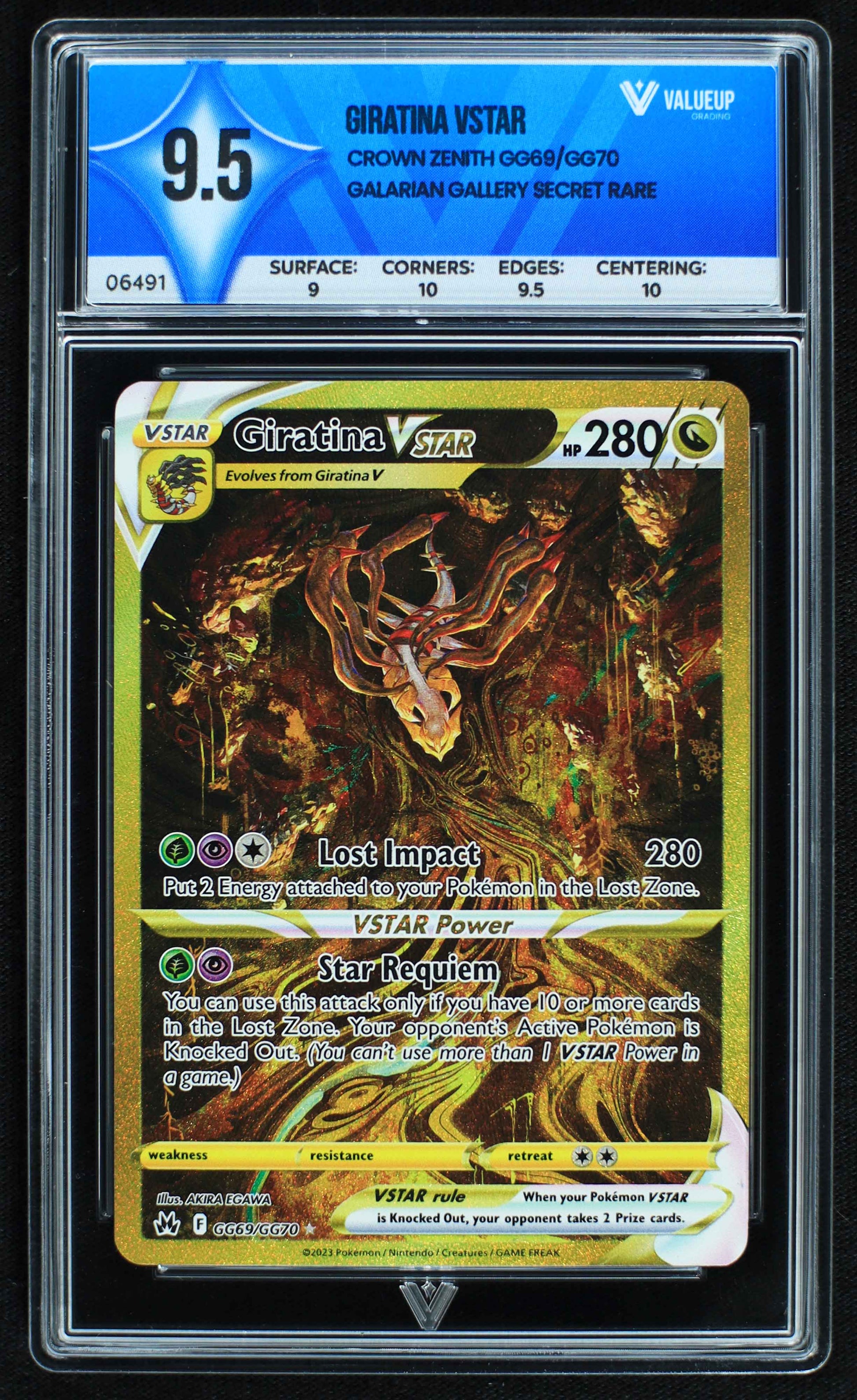 06491 GIRATINA VSTAR Grading Card