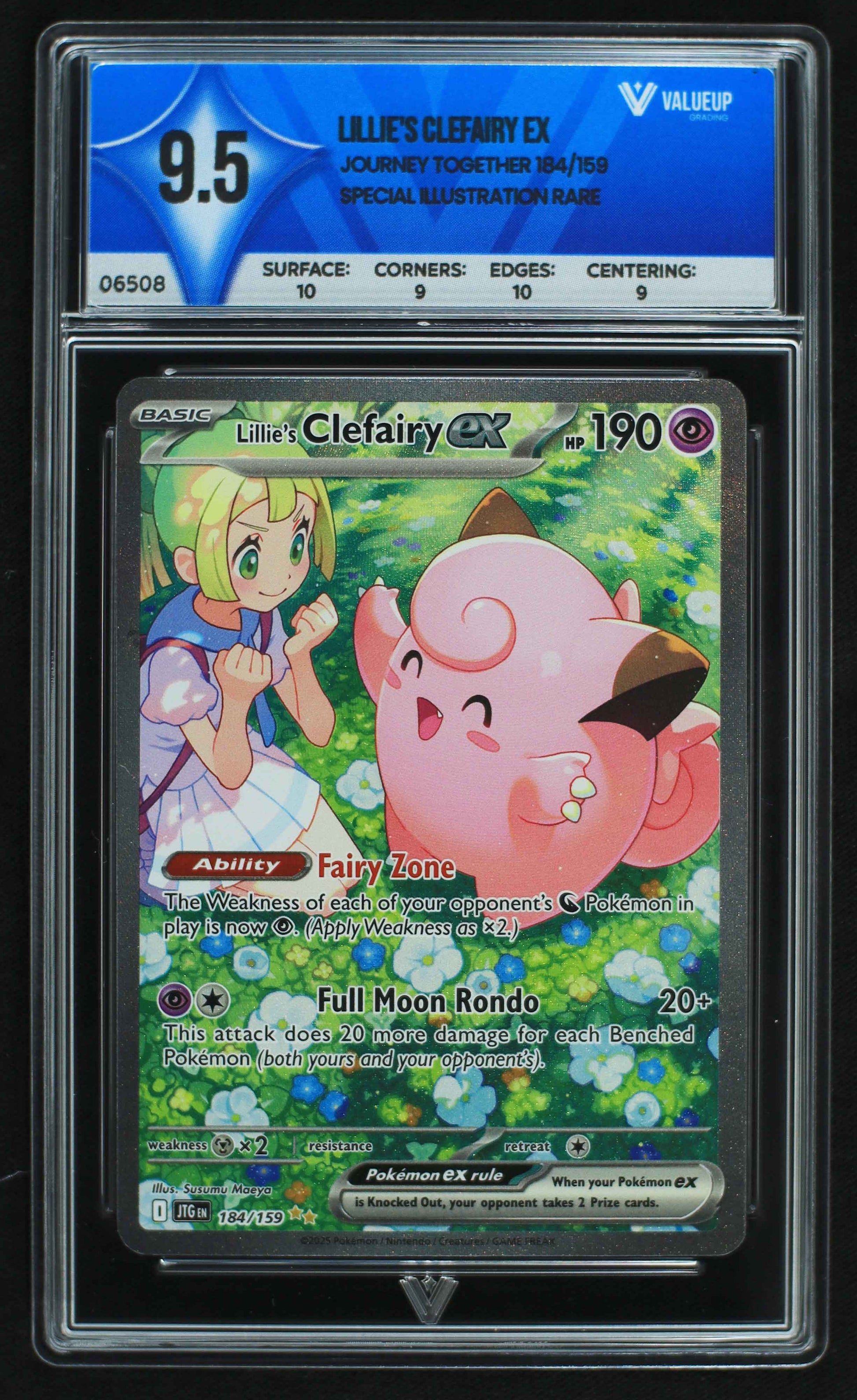 06508 LILLIE'S CLEFAIRY EX Grading Card