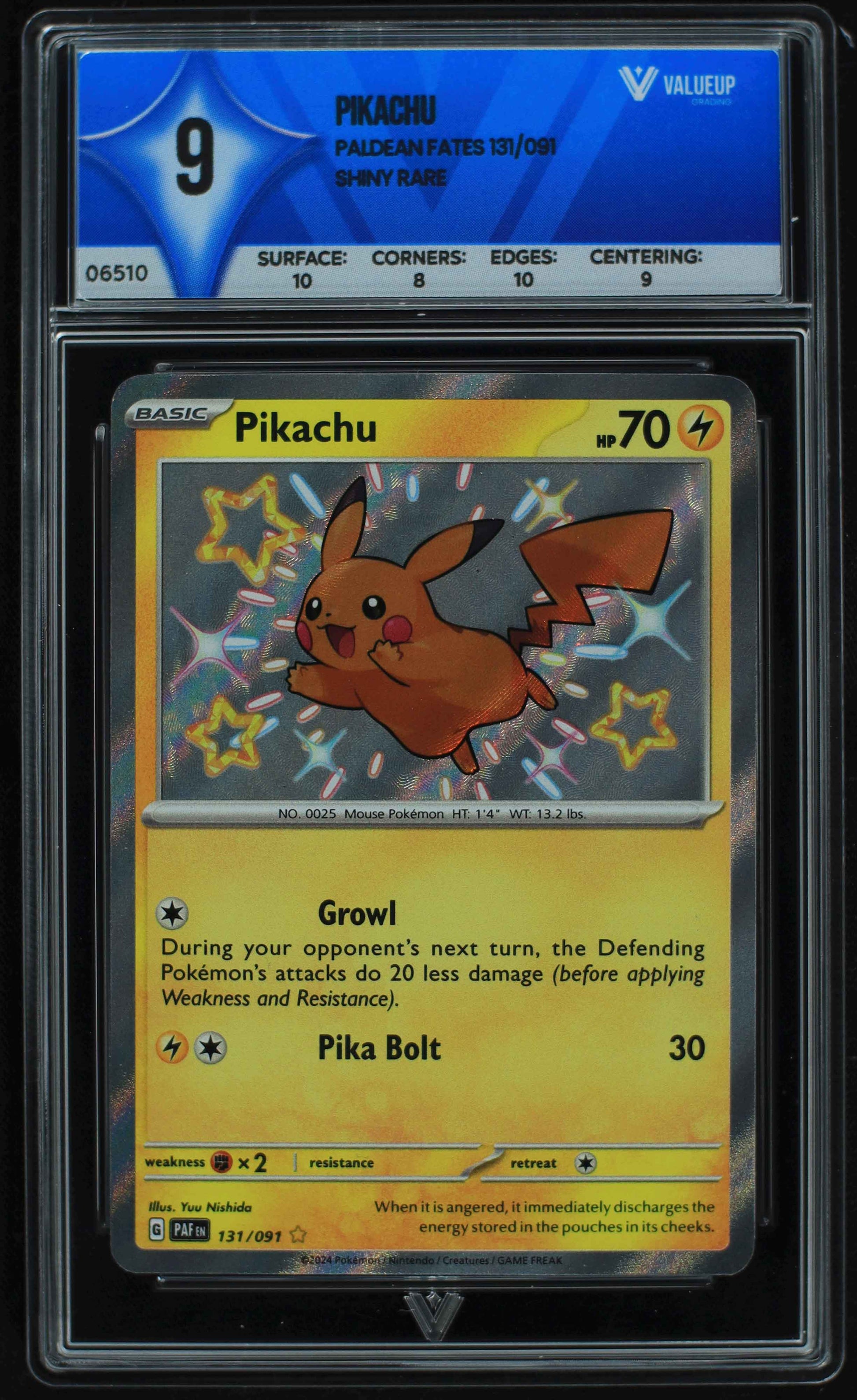 06510 PIKACHU Grading Card