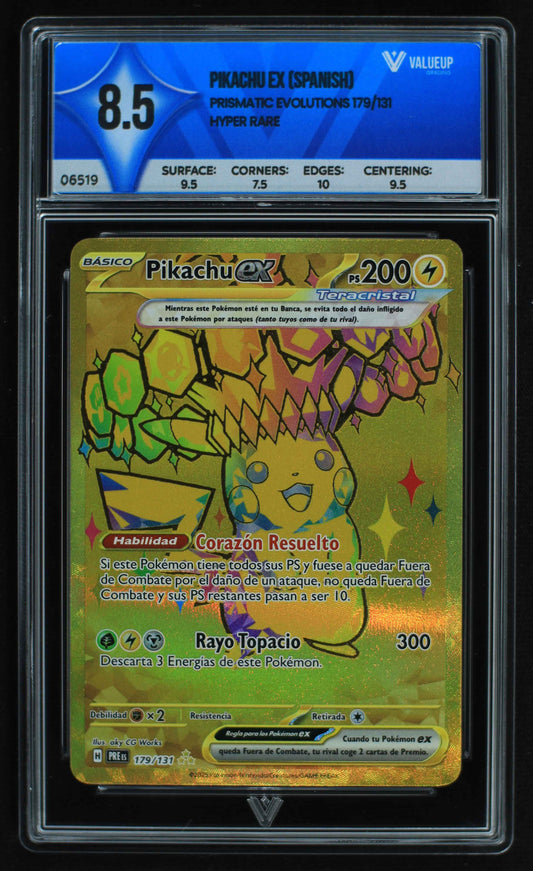 06519 PIKACHU EX (SPANISH) Grading Card