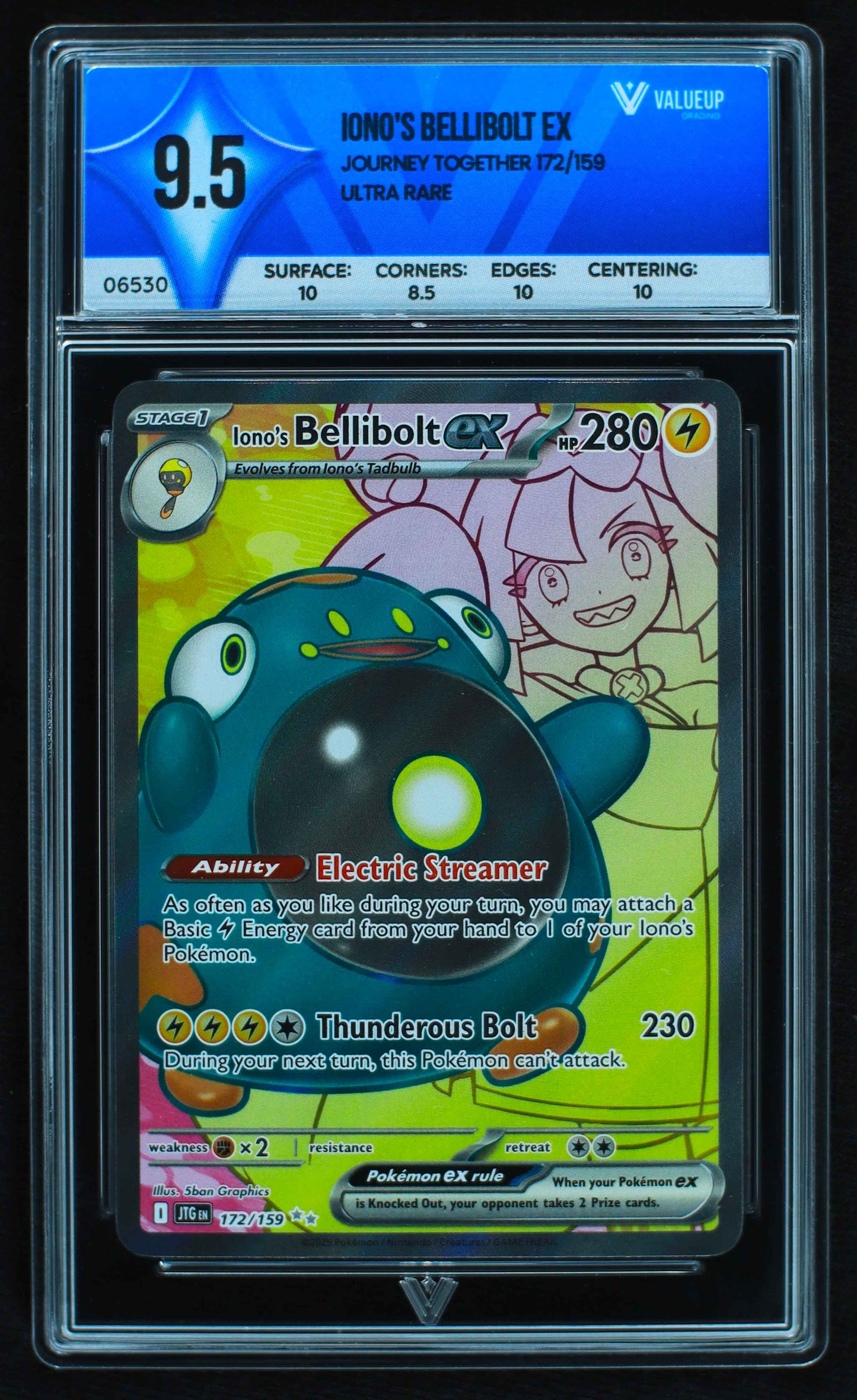 06530 IONO'S BELLIBOLT EX Grading Card