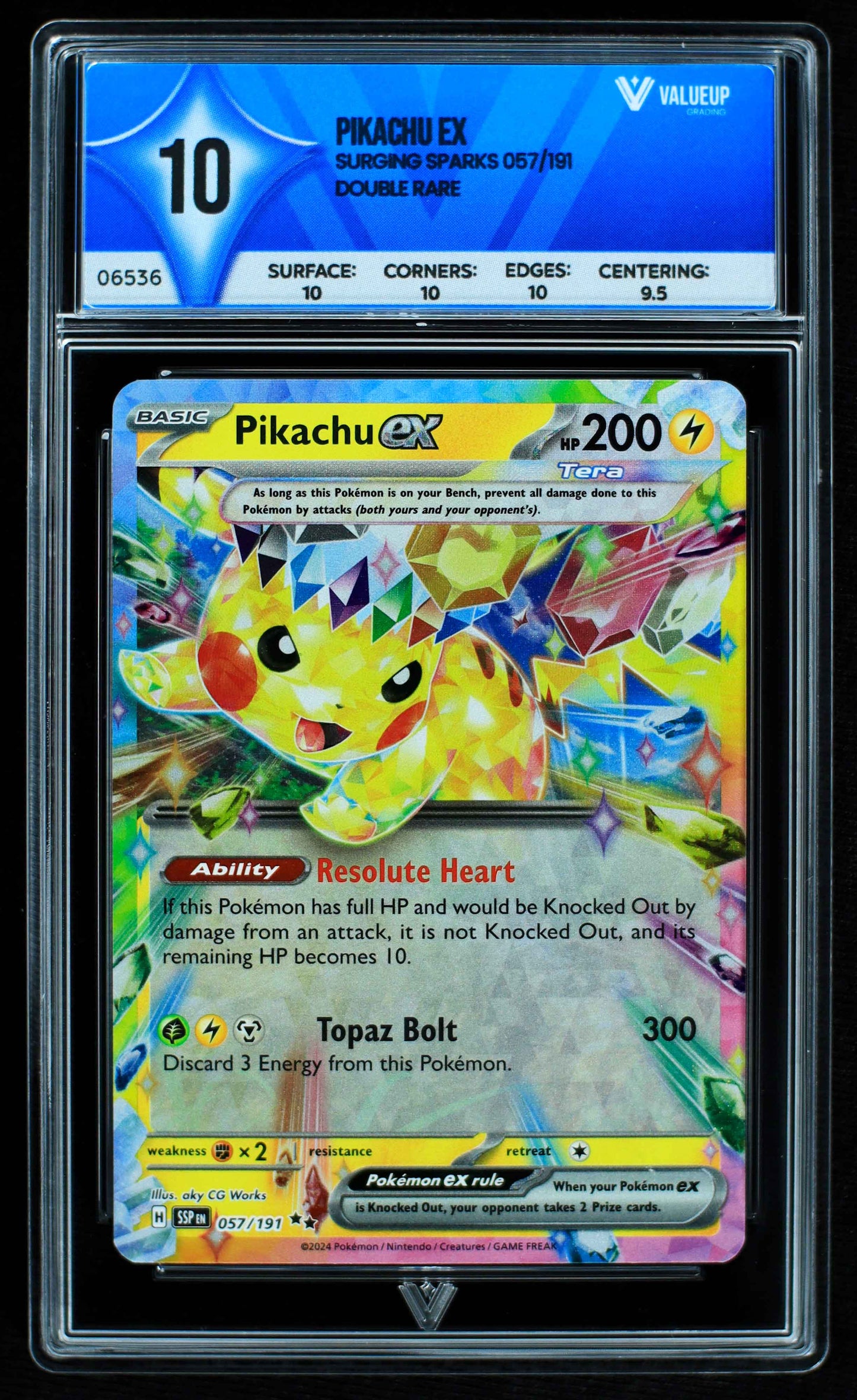 06536 PIKACHU EX Grading Card