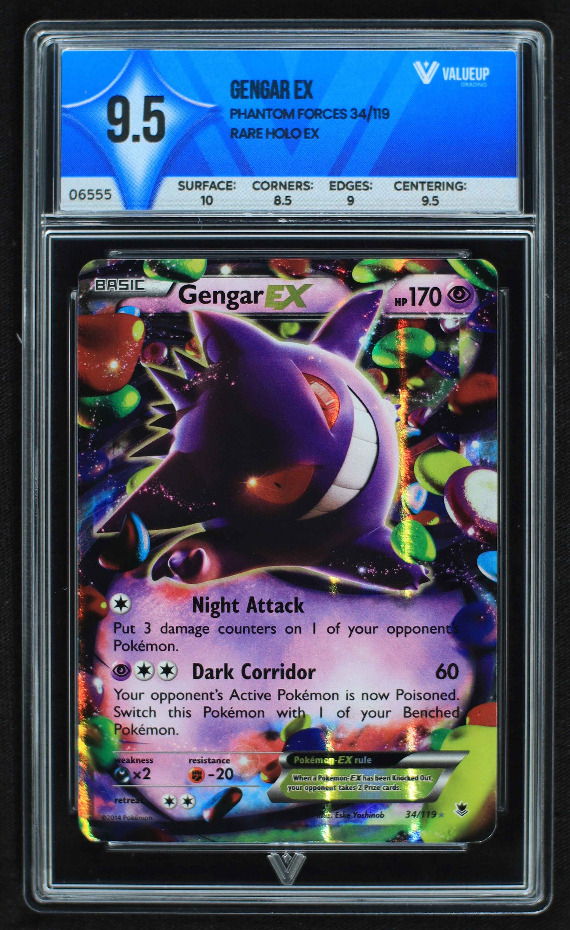 06555 GENGAR EX Grading Card