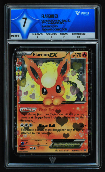 06556 FLAREON EX Grading Card