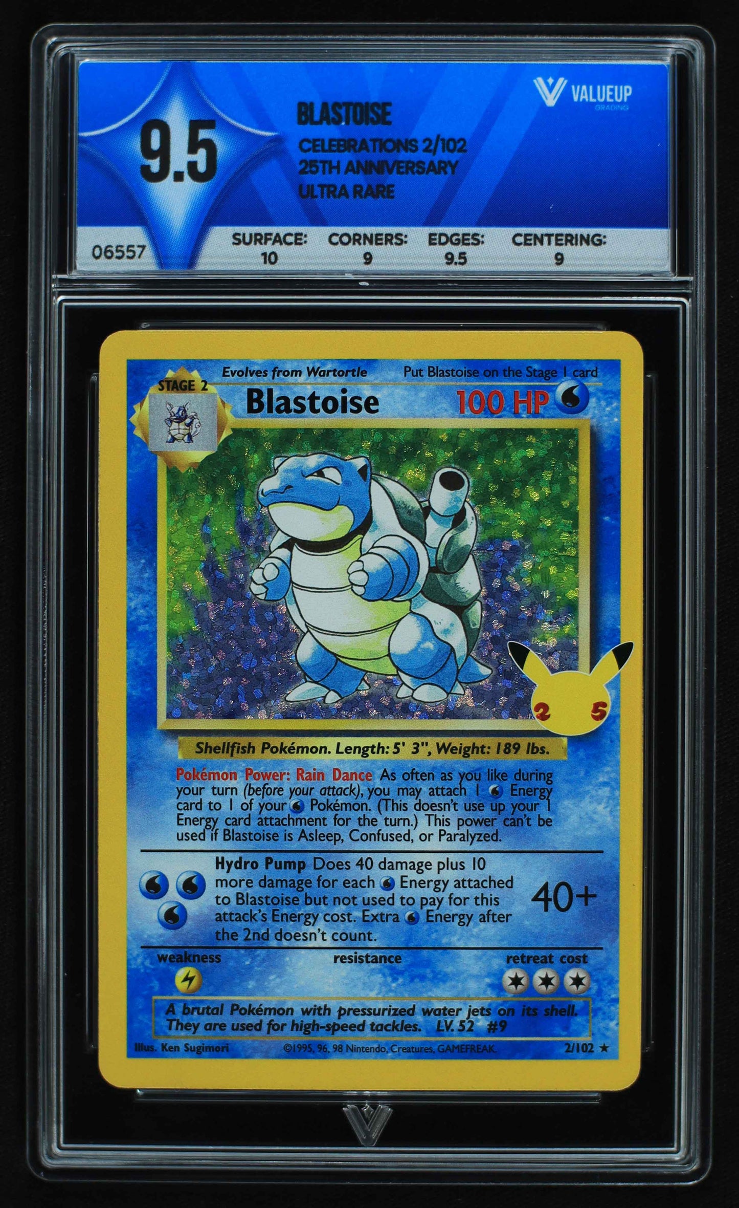 06557 BLASTOISE Grading Card