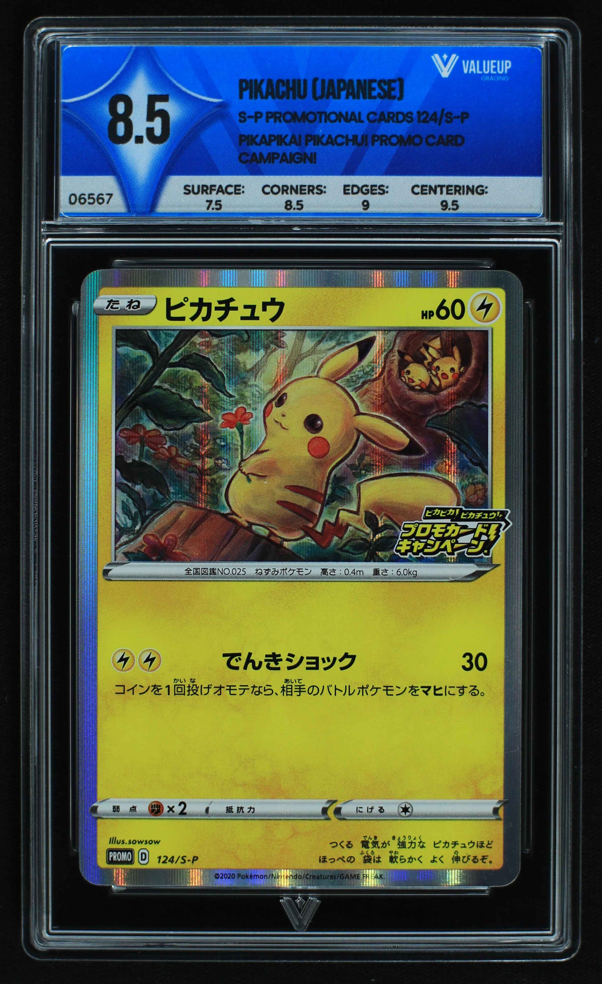 06567 PIKACHU (JAPANESE) Grading Card