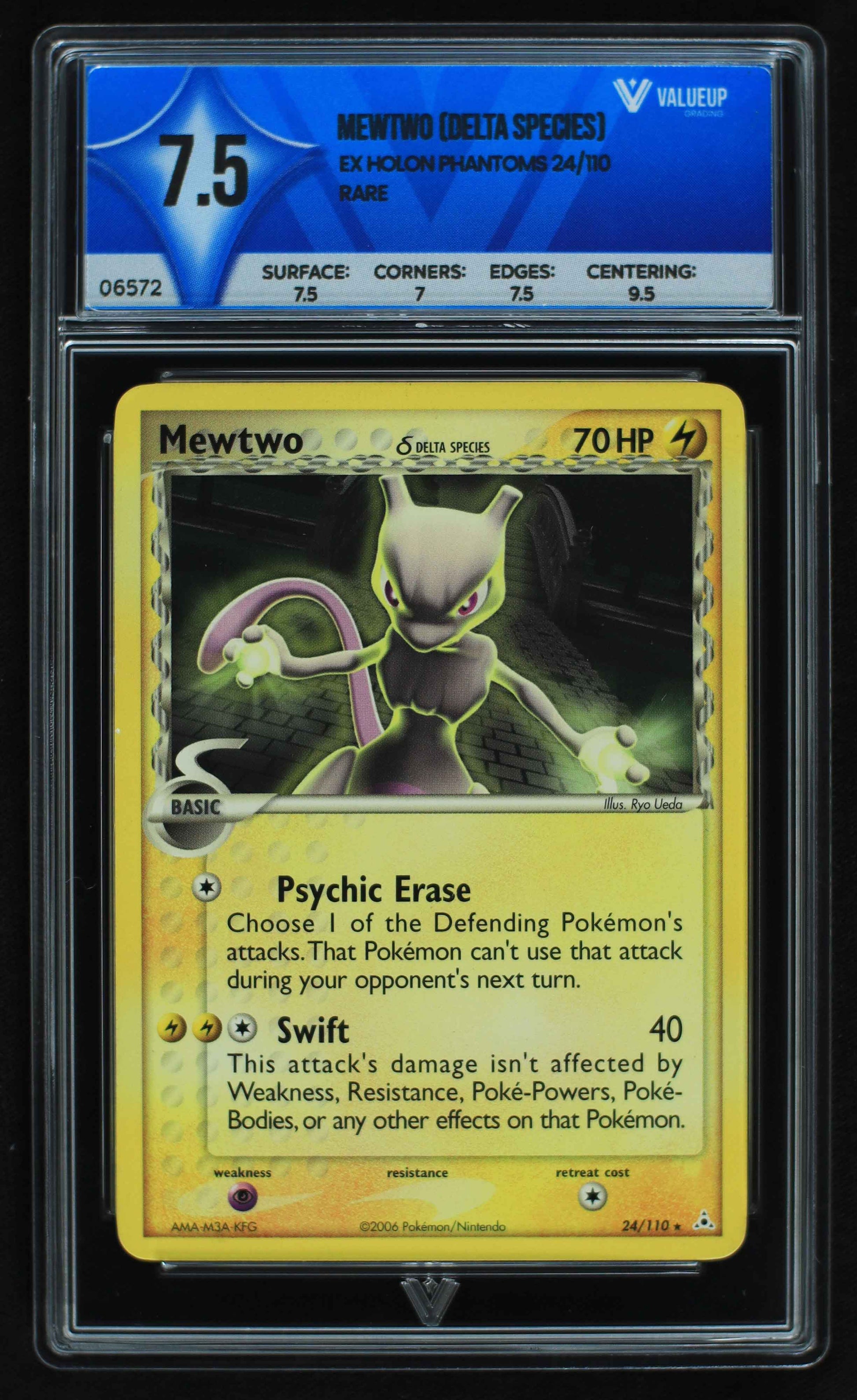 06572 MEWTWO (DELTA SPECIES) Grading Card