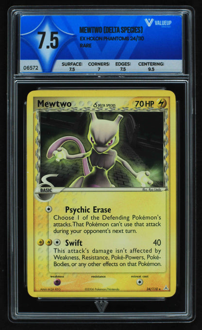 06572 MEWTWO (DELTA SPECIES) Grading Card