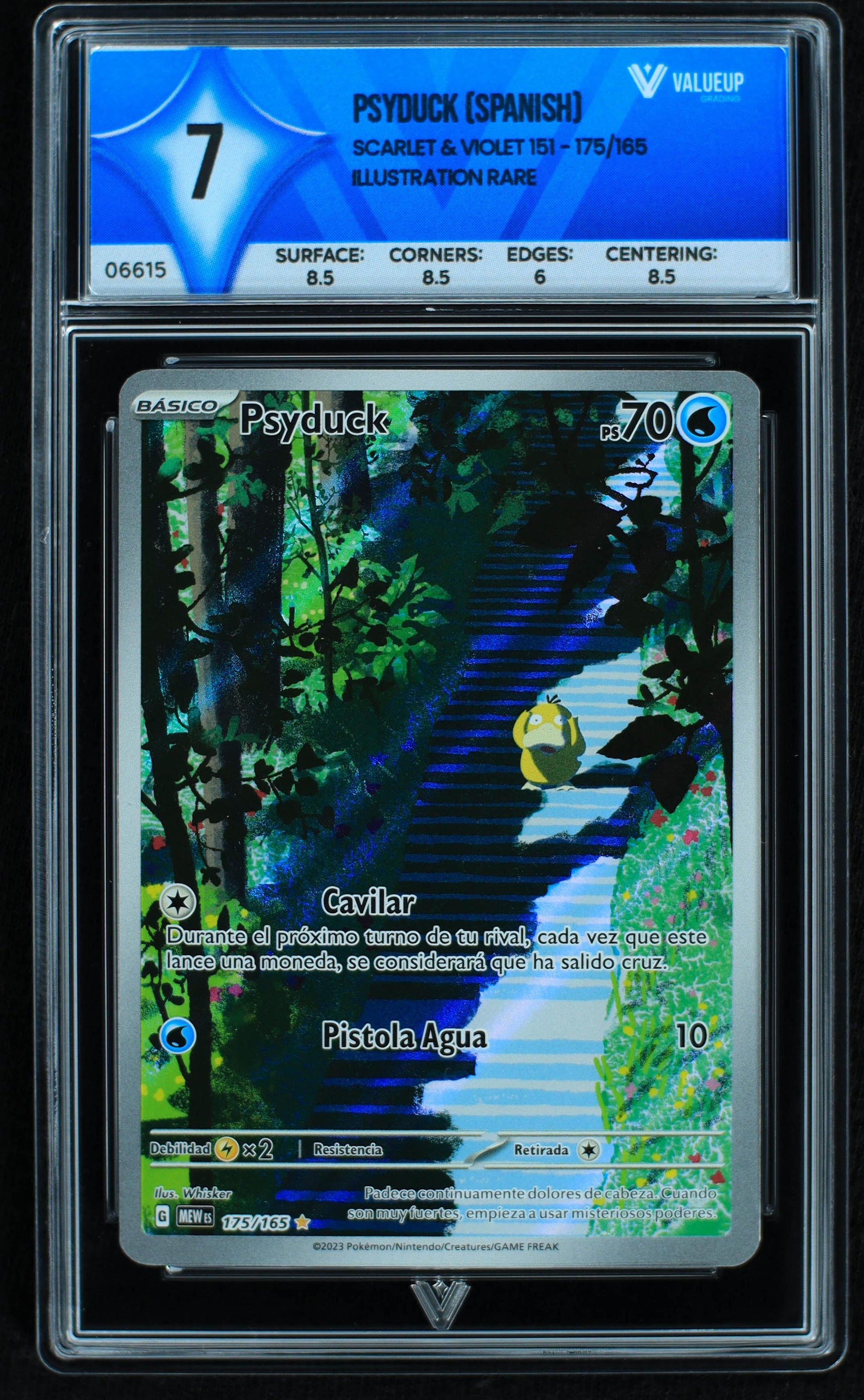 06615 PSYDUCK (SPANISH) Grading Card