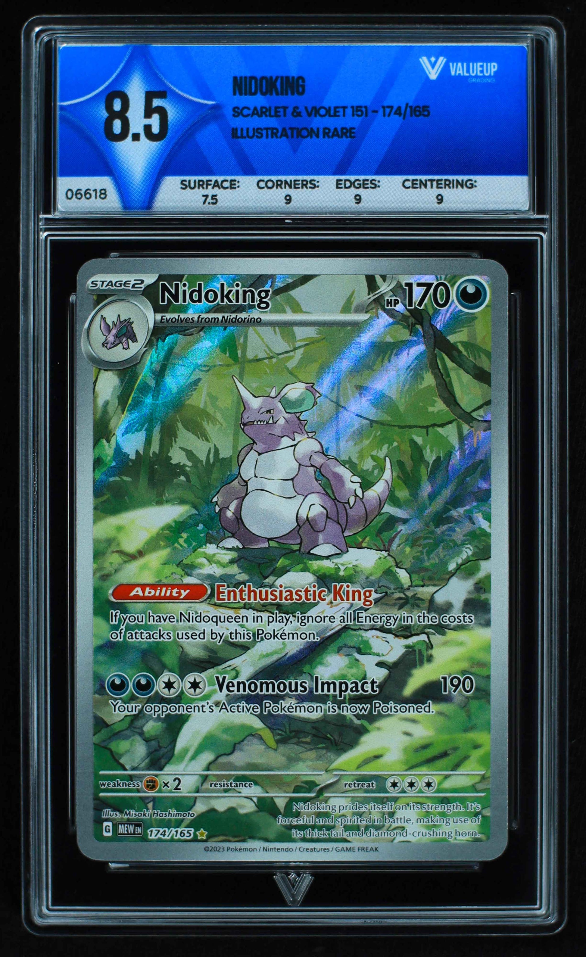 06618 NIDOKING Grading Card