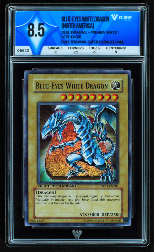 06620 BLUE-EYES WHITE DRAGON (NORTH AMERICA) Grading Card