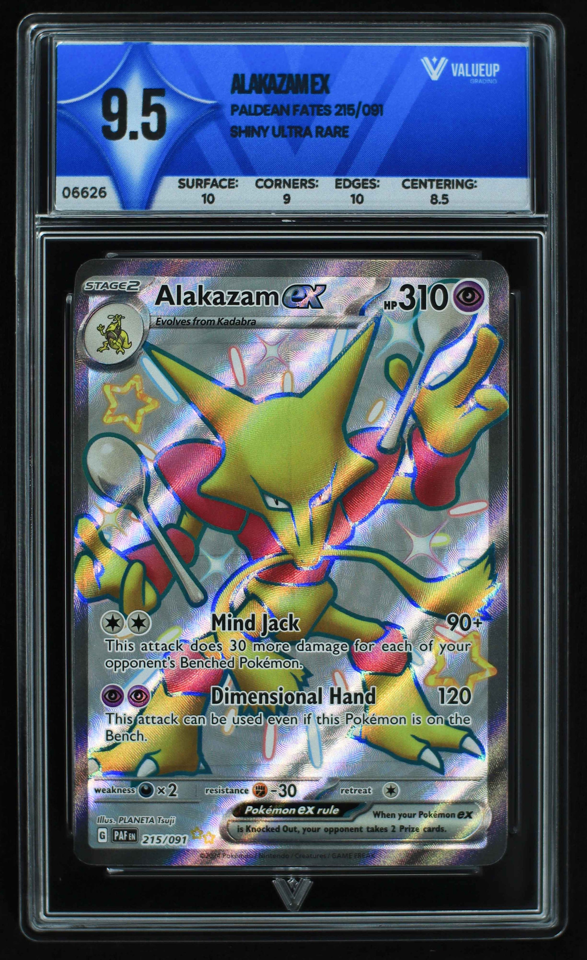 06626 ALAKAZAM EX Grading Card