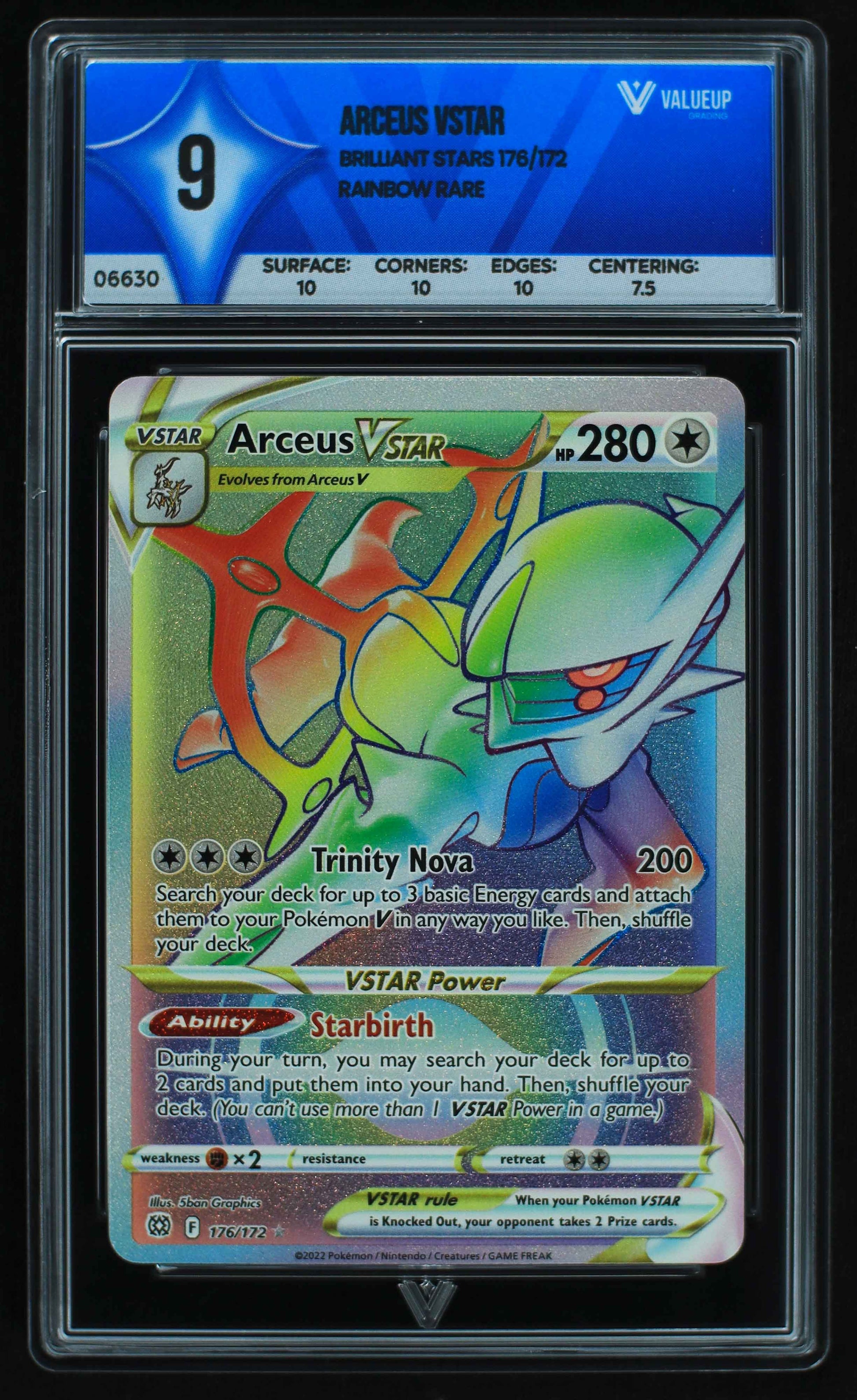 06630 ARCEUS VSTAR Grading Card